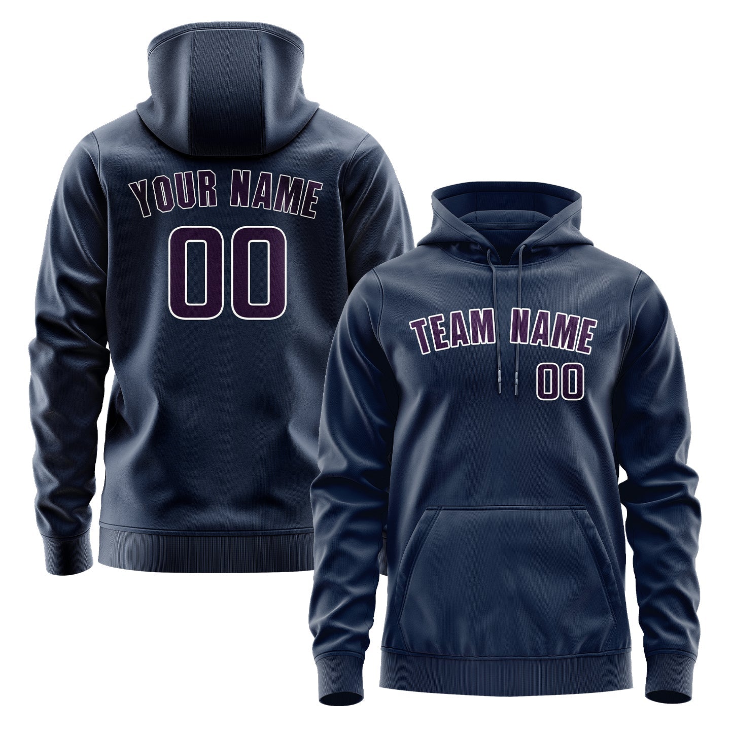 Custom Blue Purple Hoodie