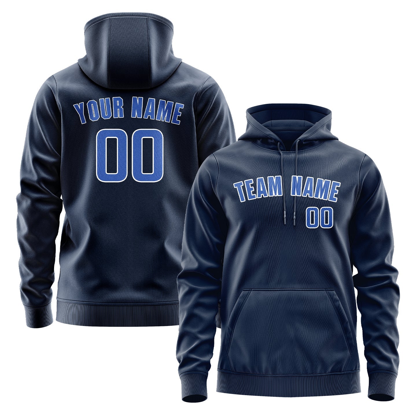 Custom Blue Sky Blue Hoodie