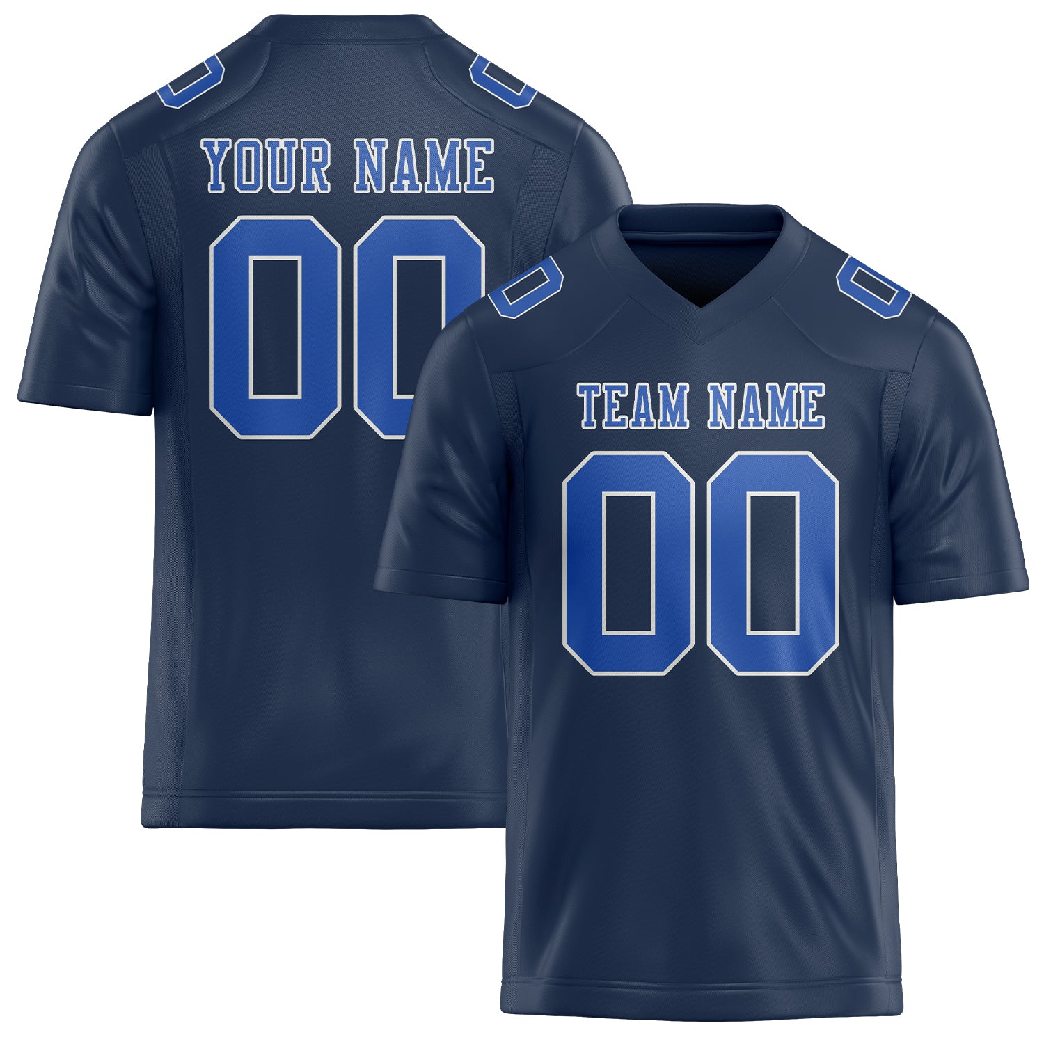 Custom Blue Sky Blue Football Jersey