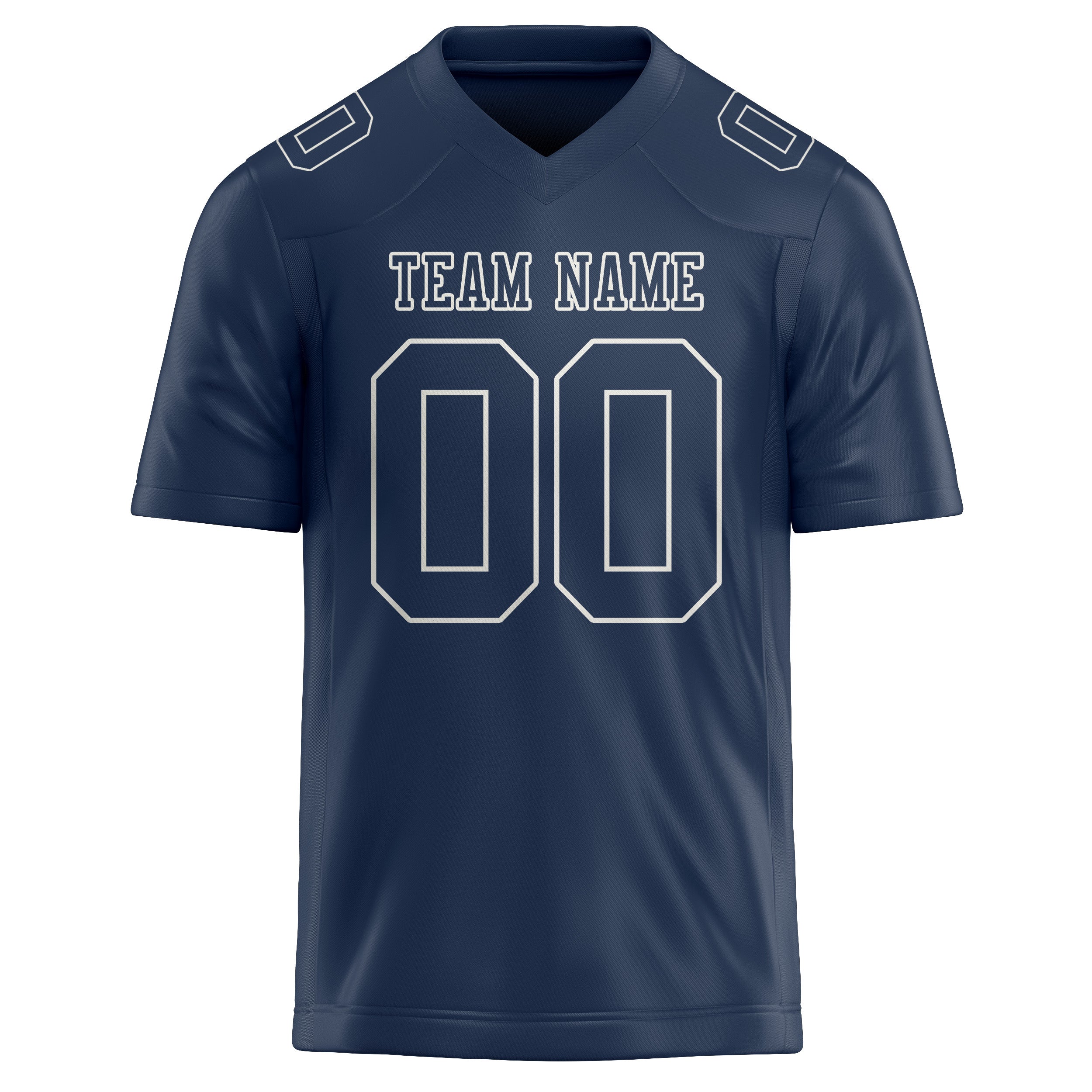 Custom Blue Blue Football Jersey
