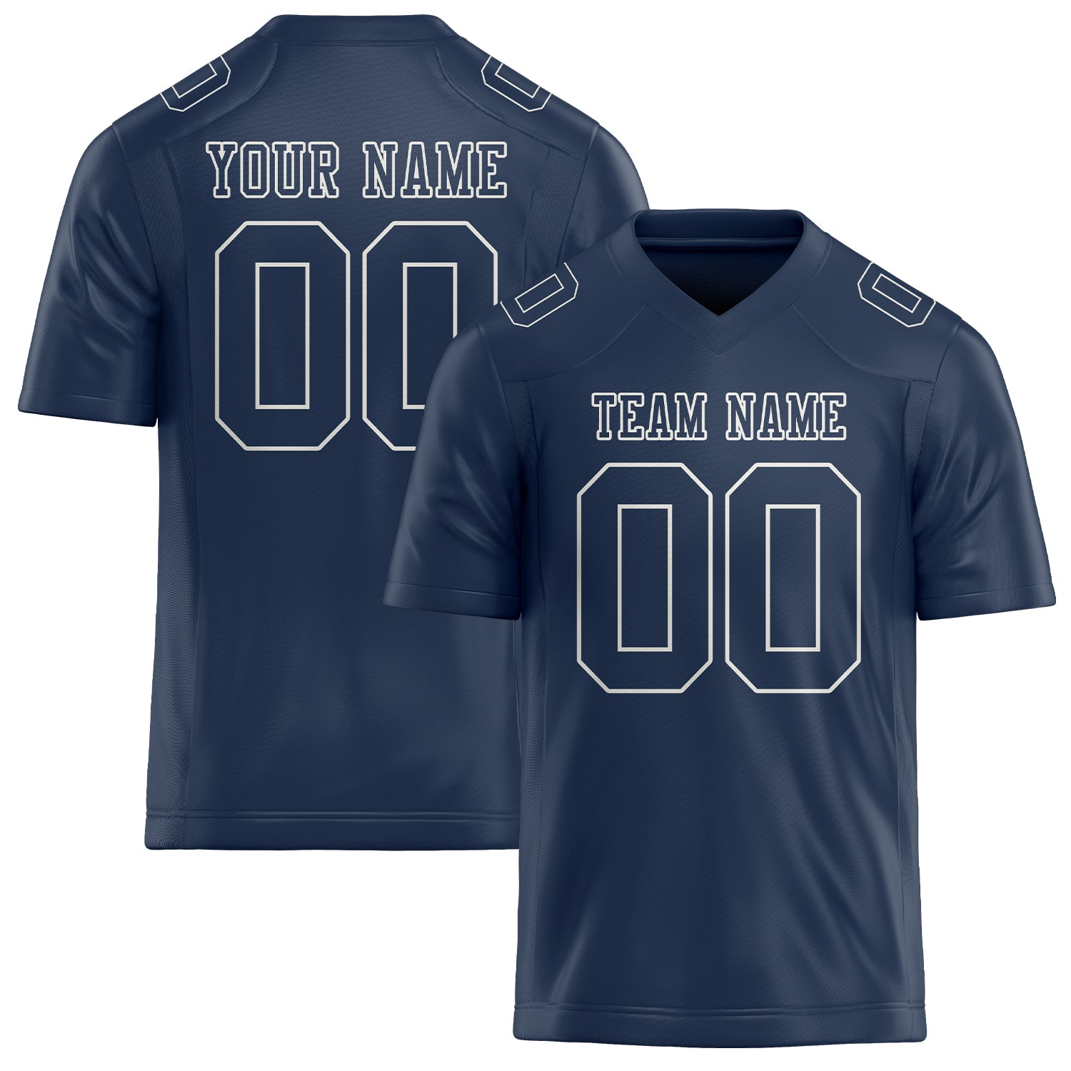 Custom Blue Blue Football Jersey