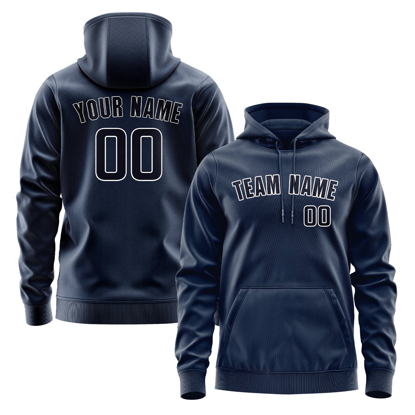 Custom Blue Navy Hoodie