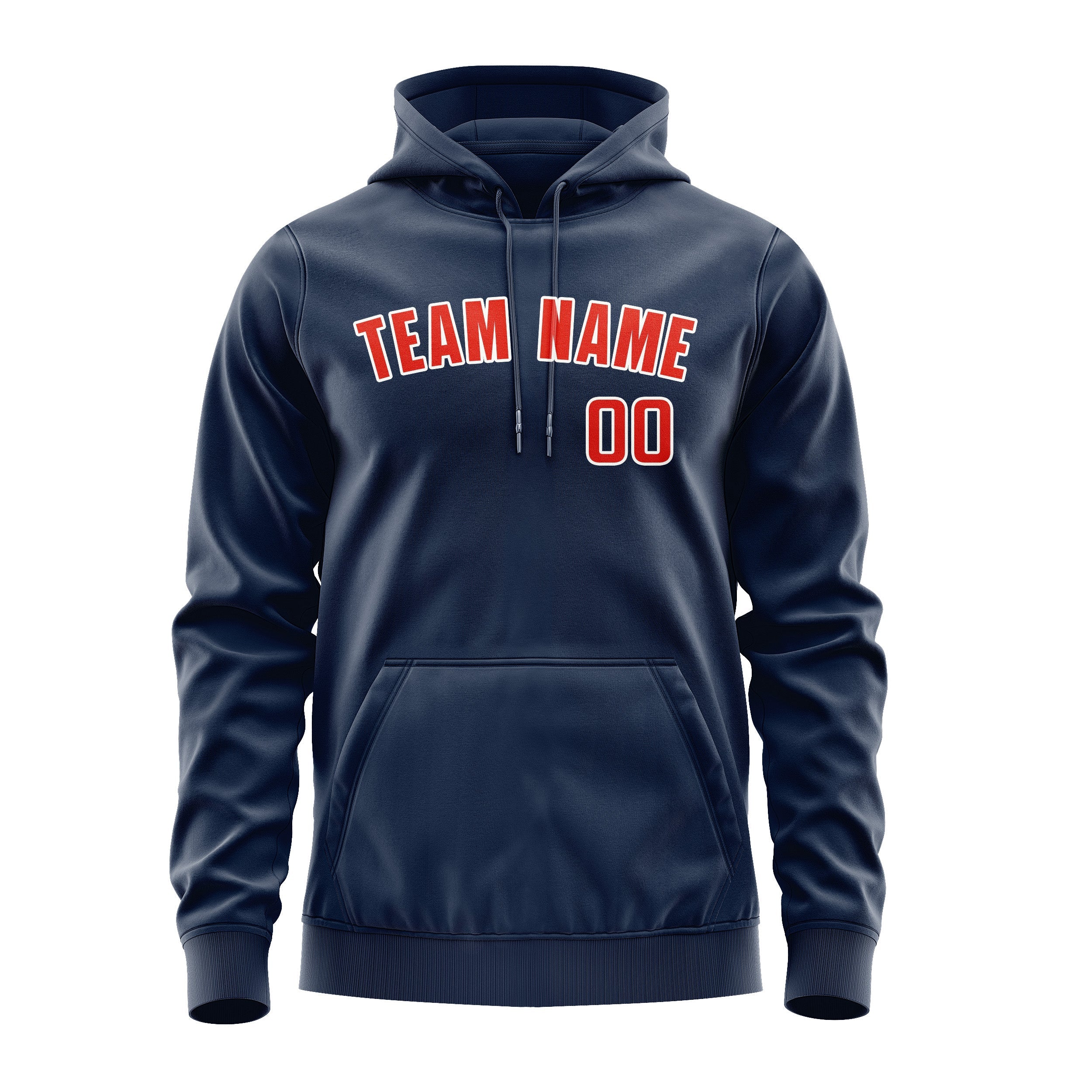 Custom Blue Orange Red Hoodie