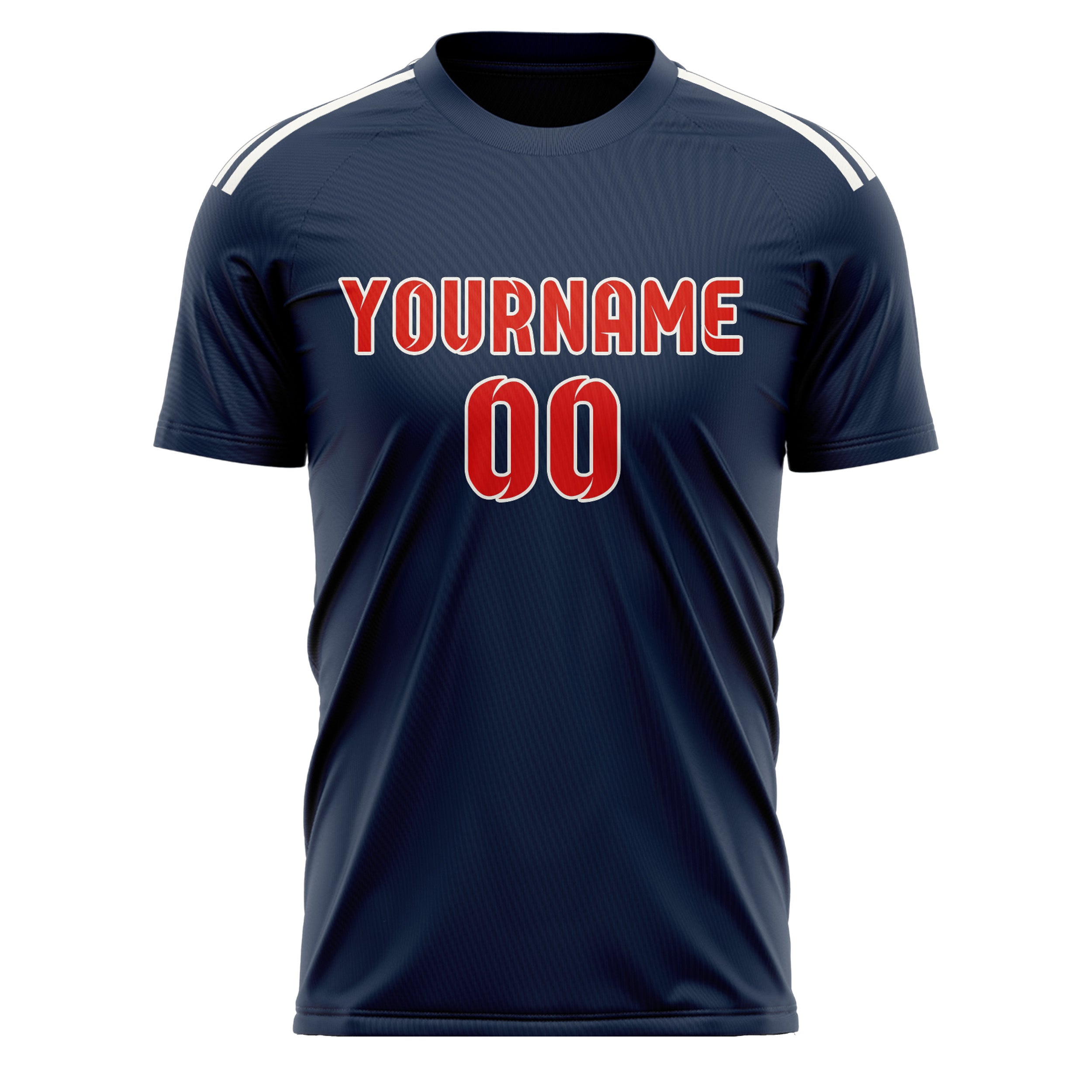Custom Blue Orange Red Soccer Jersey