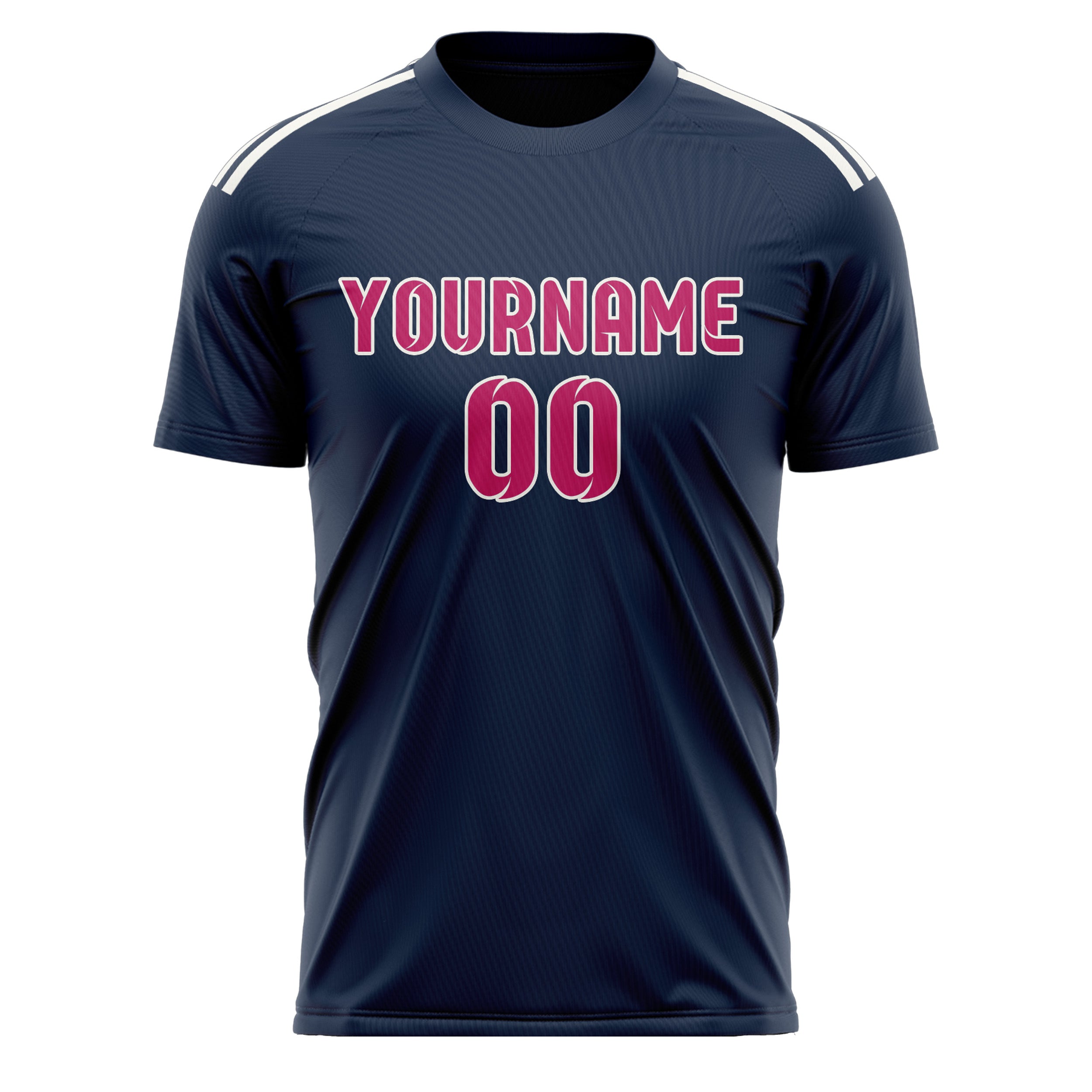 Custom Blue Pink Soccer Jersey