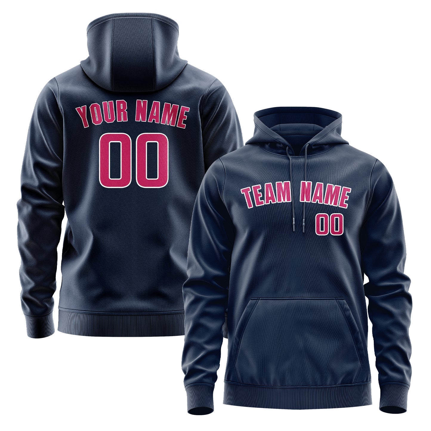Custom Blue Pink Hoodie