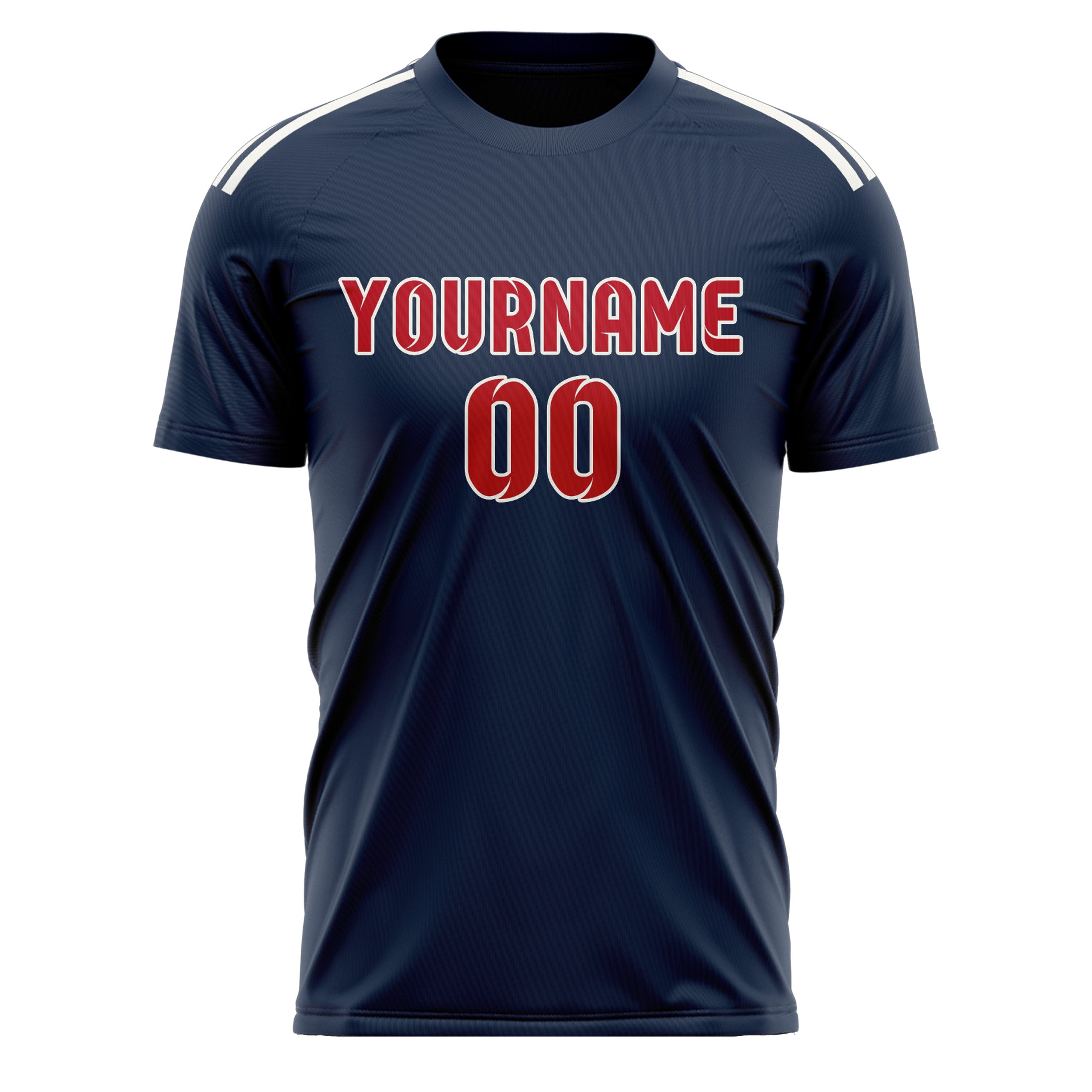 Custom Blue Red Soccer Jersey