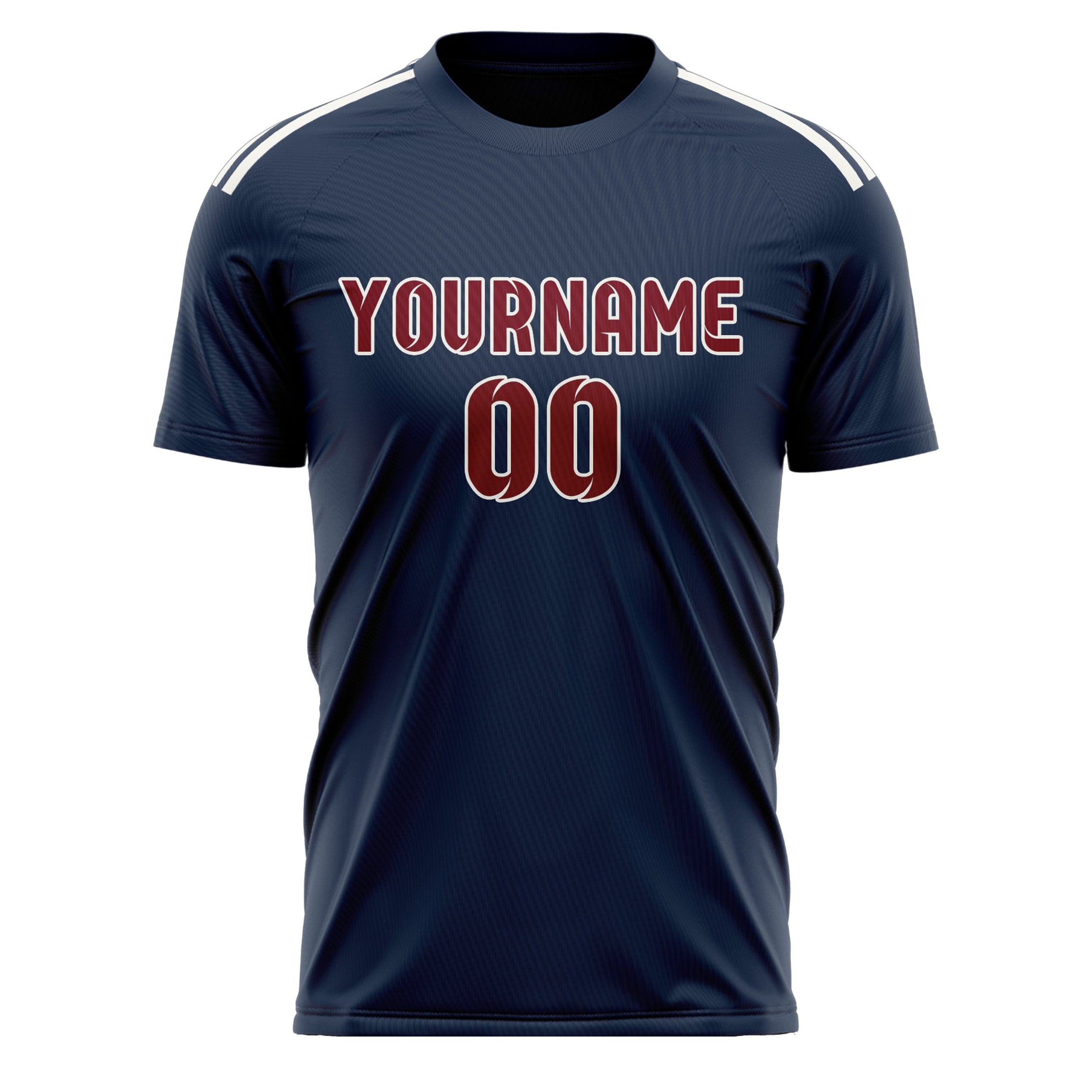 Custom Blue Crimson Red Soccer Jersey