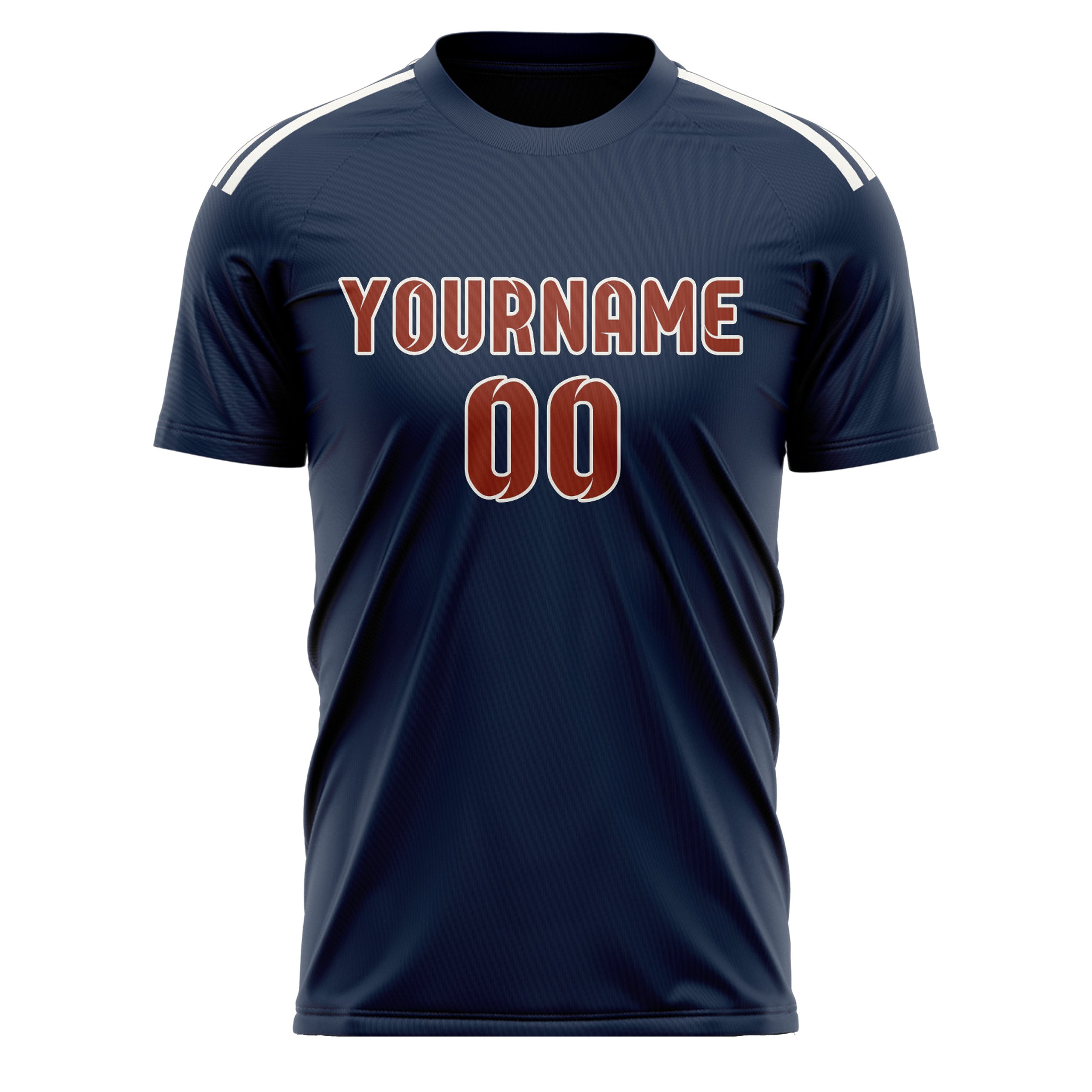 Custom Blue Coral Red Soccer Jersey