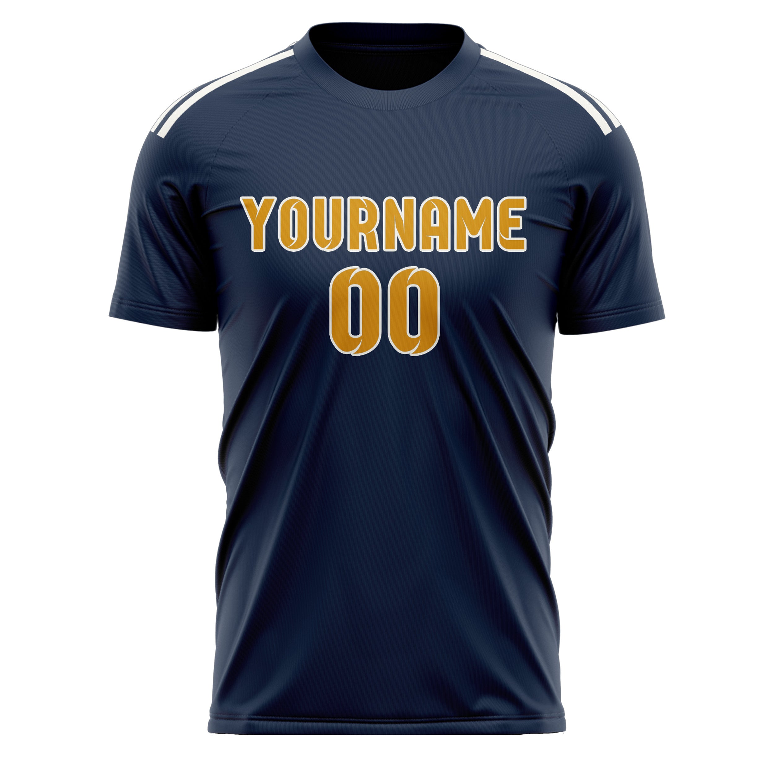 Custom Blue Yellow Soccer Jersey