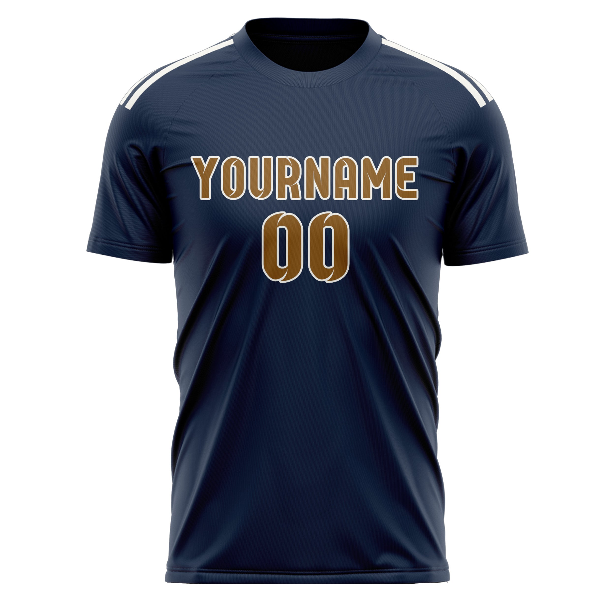 Custom Blue Khaki Soccer Jersey