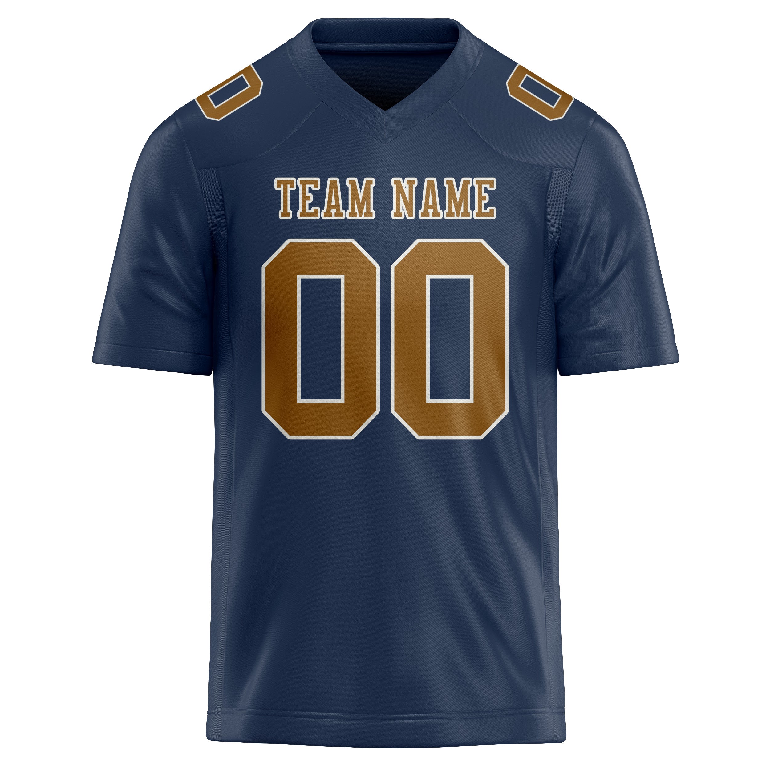 Custom Blue Khaki Football Jersey