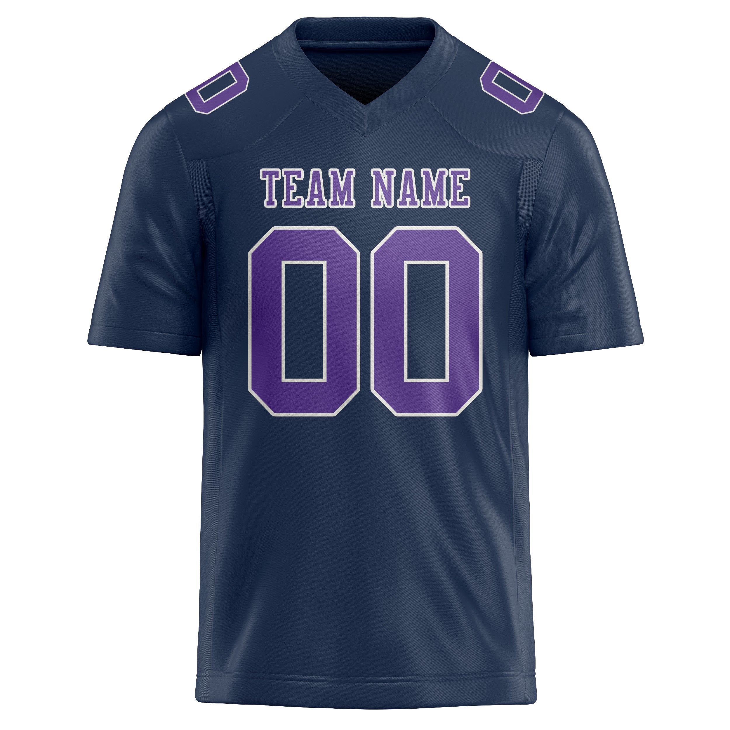 Custom Blue Light Purple Football Jersey