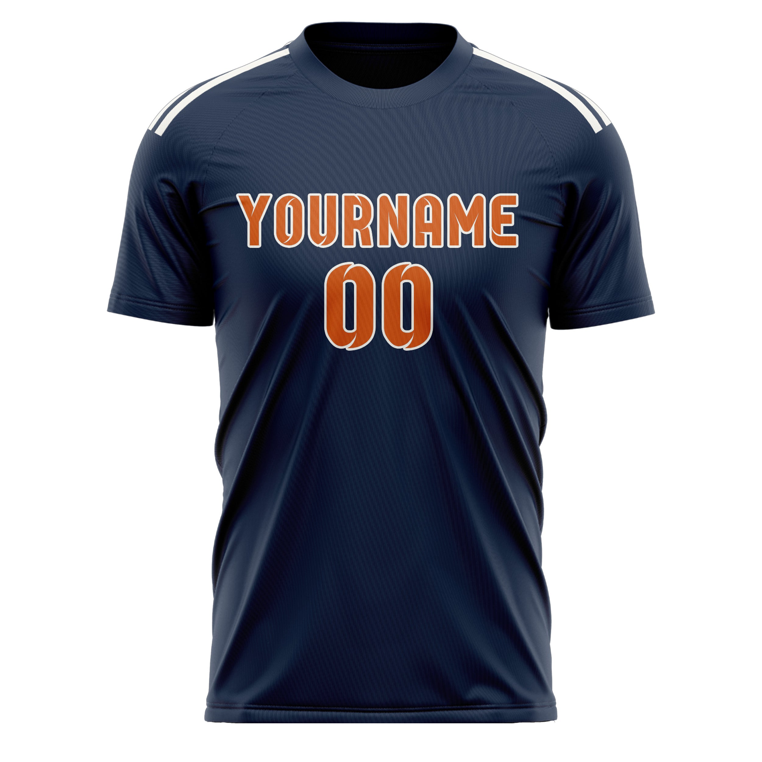Custom Blue Orange Soccer Jersey