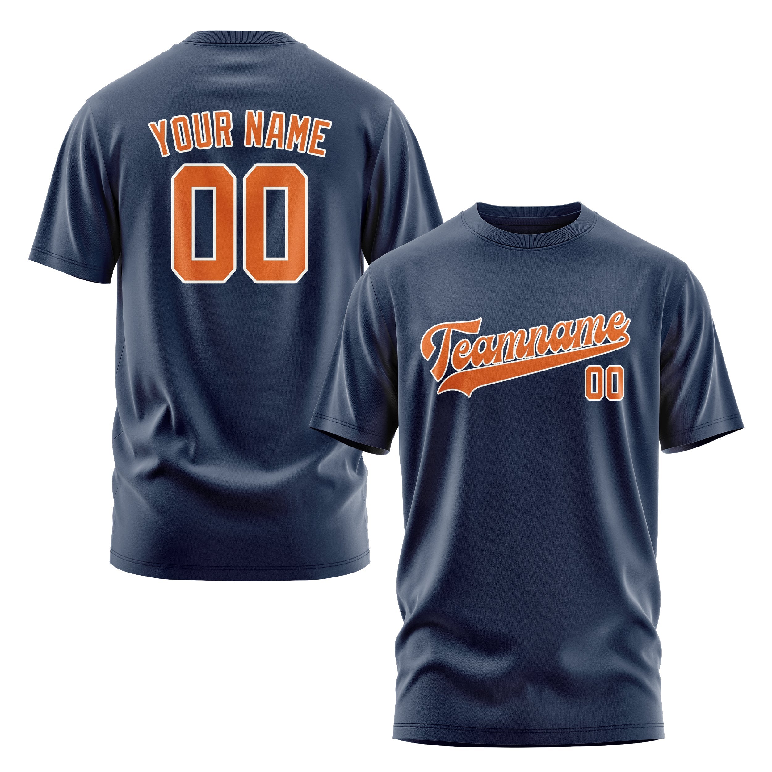 Custom Blue Orange T-Shirt