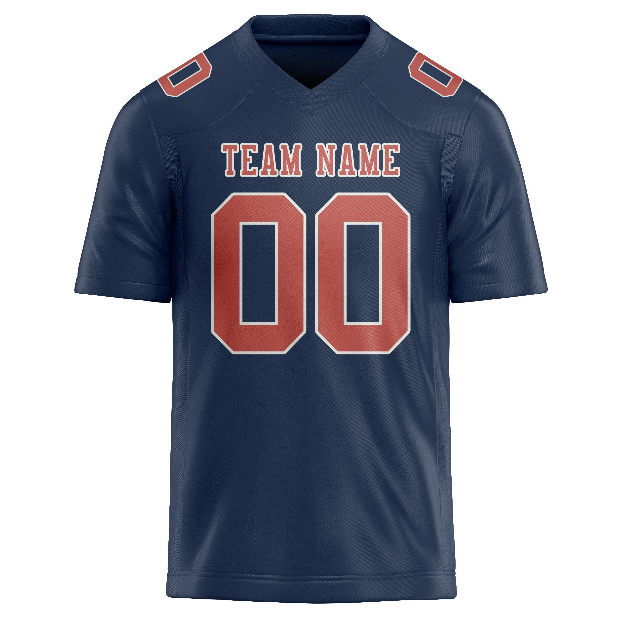 Custom Blue Copper Rose Football Jersey