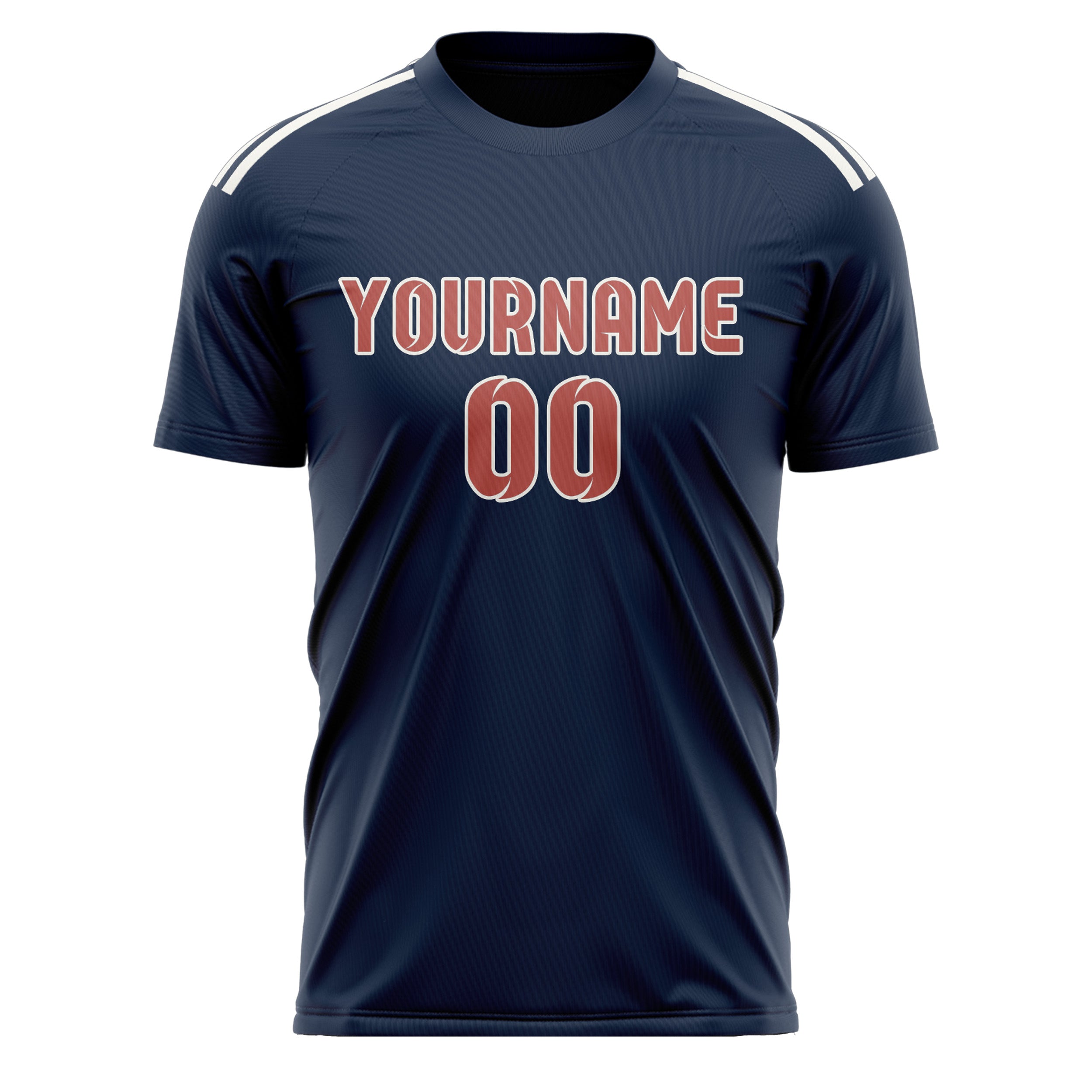 Custom Blue Copper Rose Soccer Jersey
