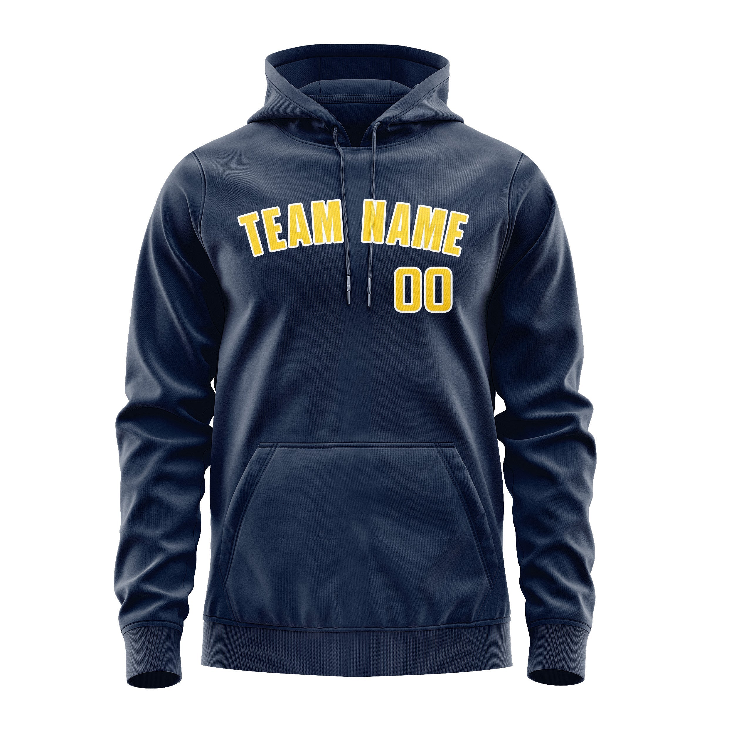 Custom Blue Gold Hoodie