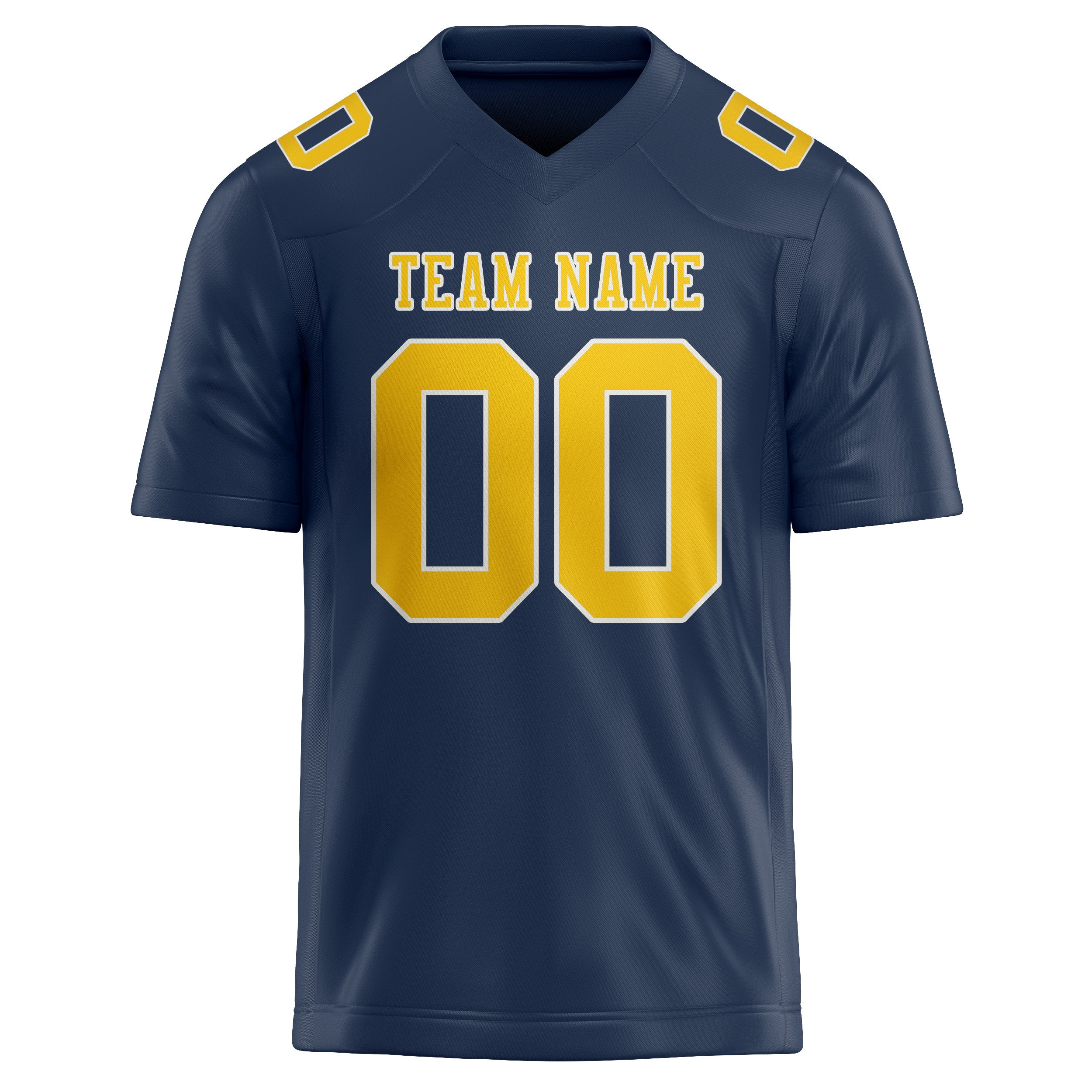 Custom Blue Gold Football Jersey