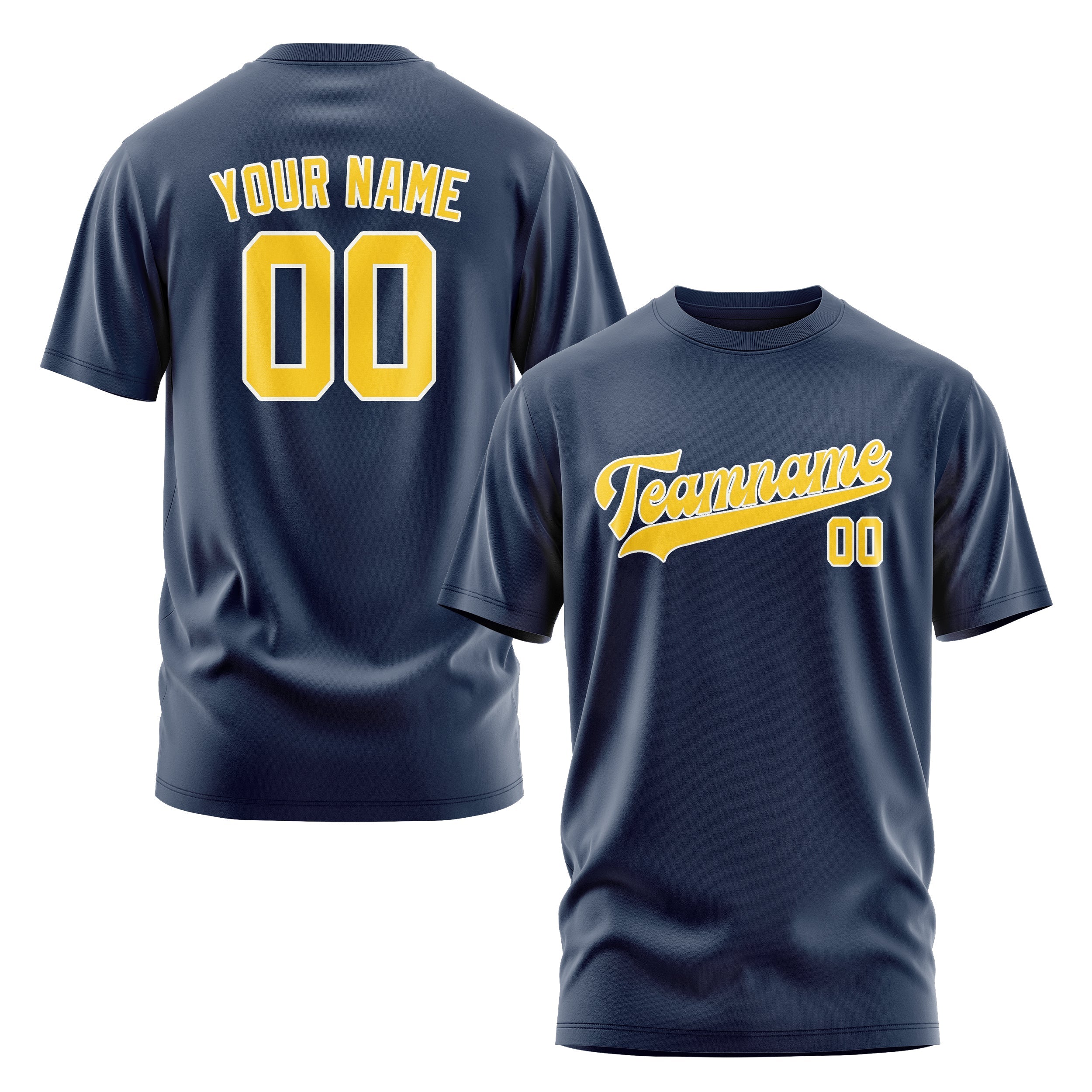 Custom Blue Gold T-Shirt
