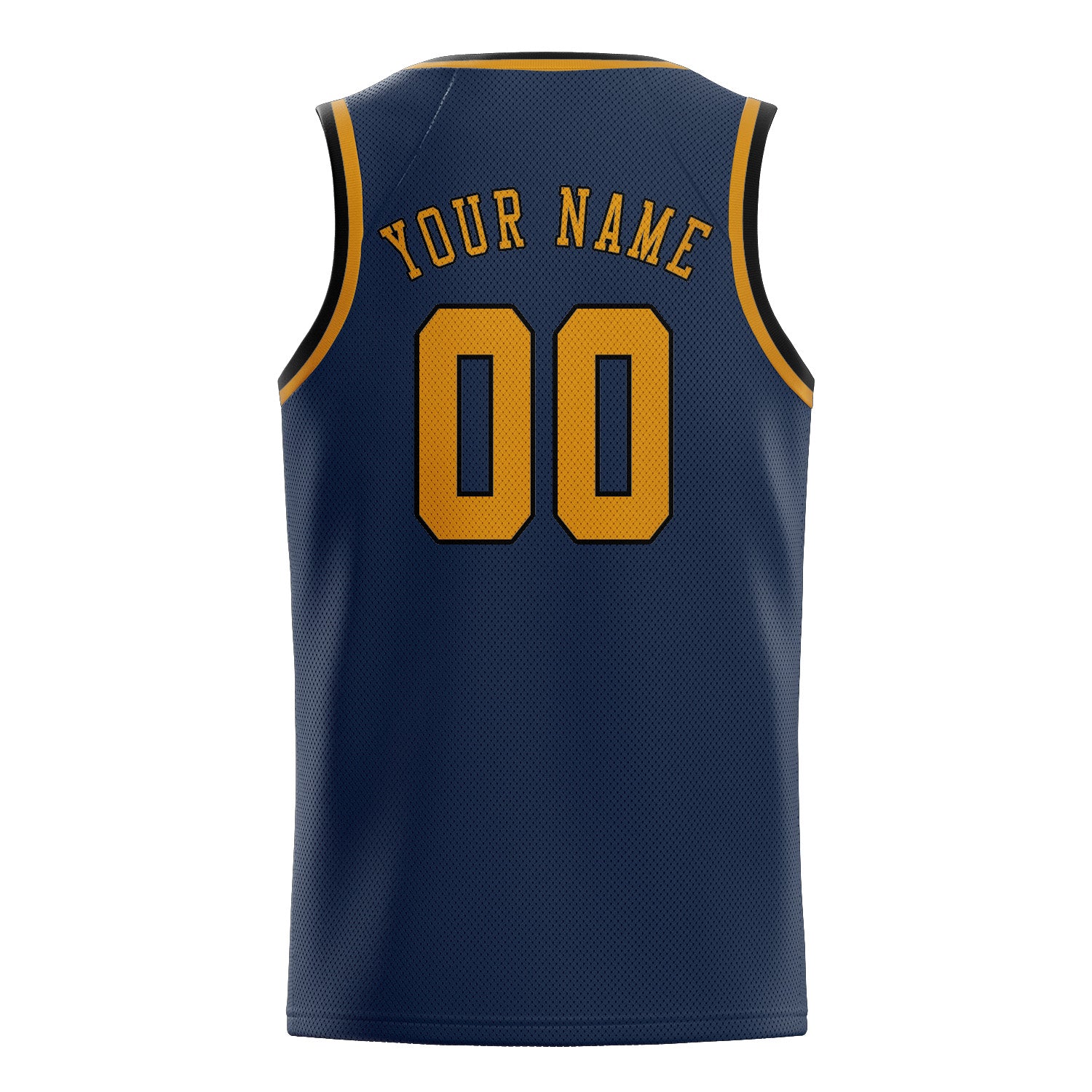 Custom Blue Yellow Basketball Jersey