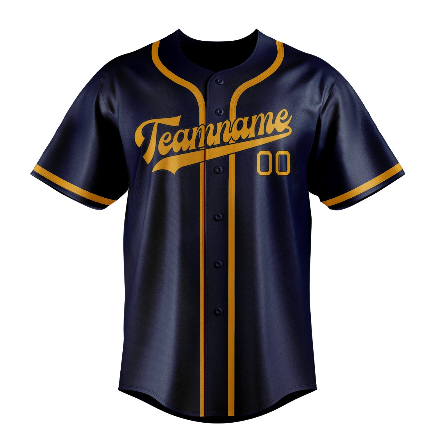 Custom Blue Yellow Baseball Jersey