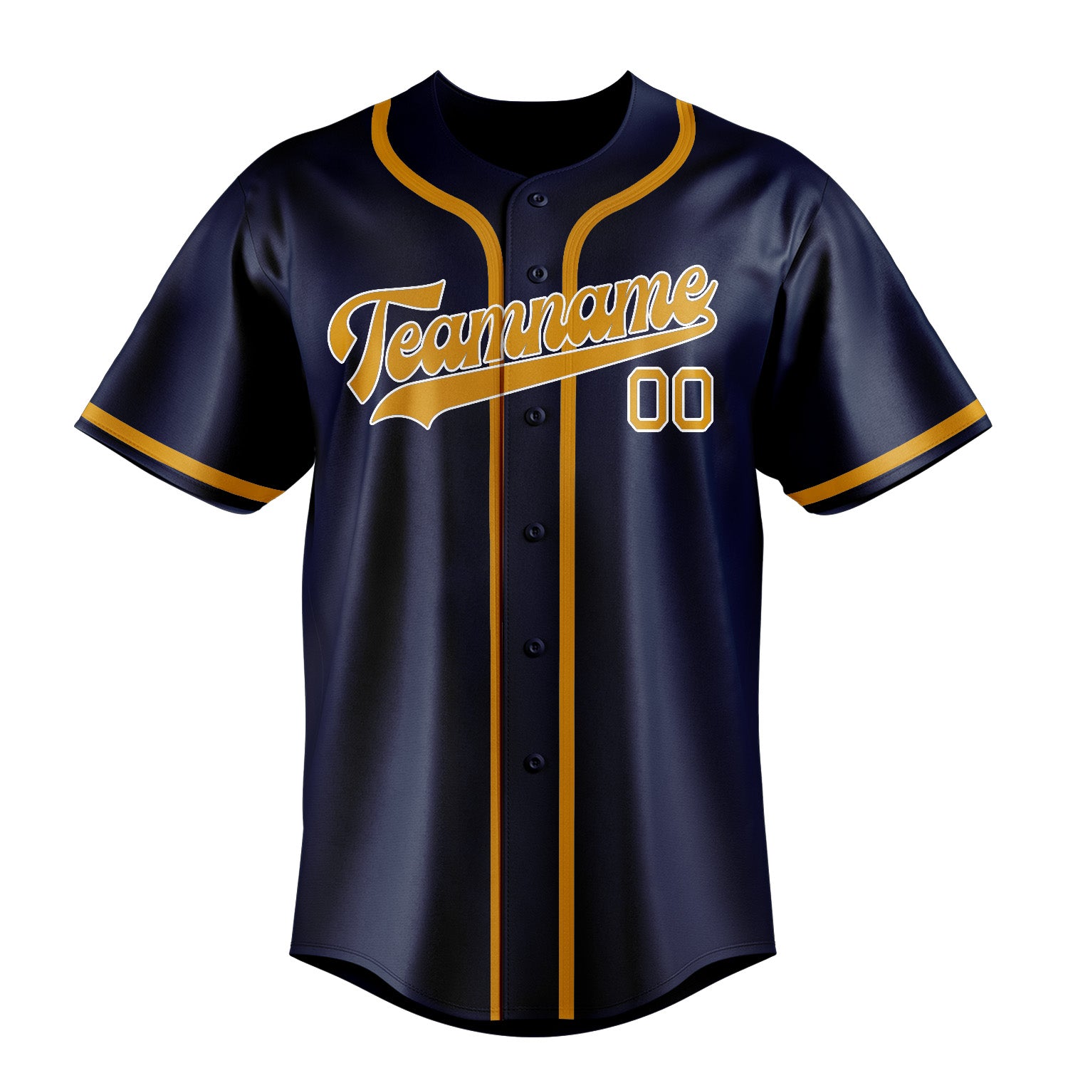 Custom Blue Yellow Baseball Jersey
