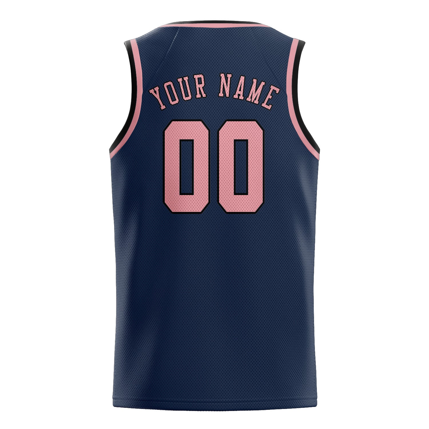 Custom Blue Light Pink Basketball Jersey