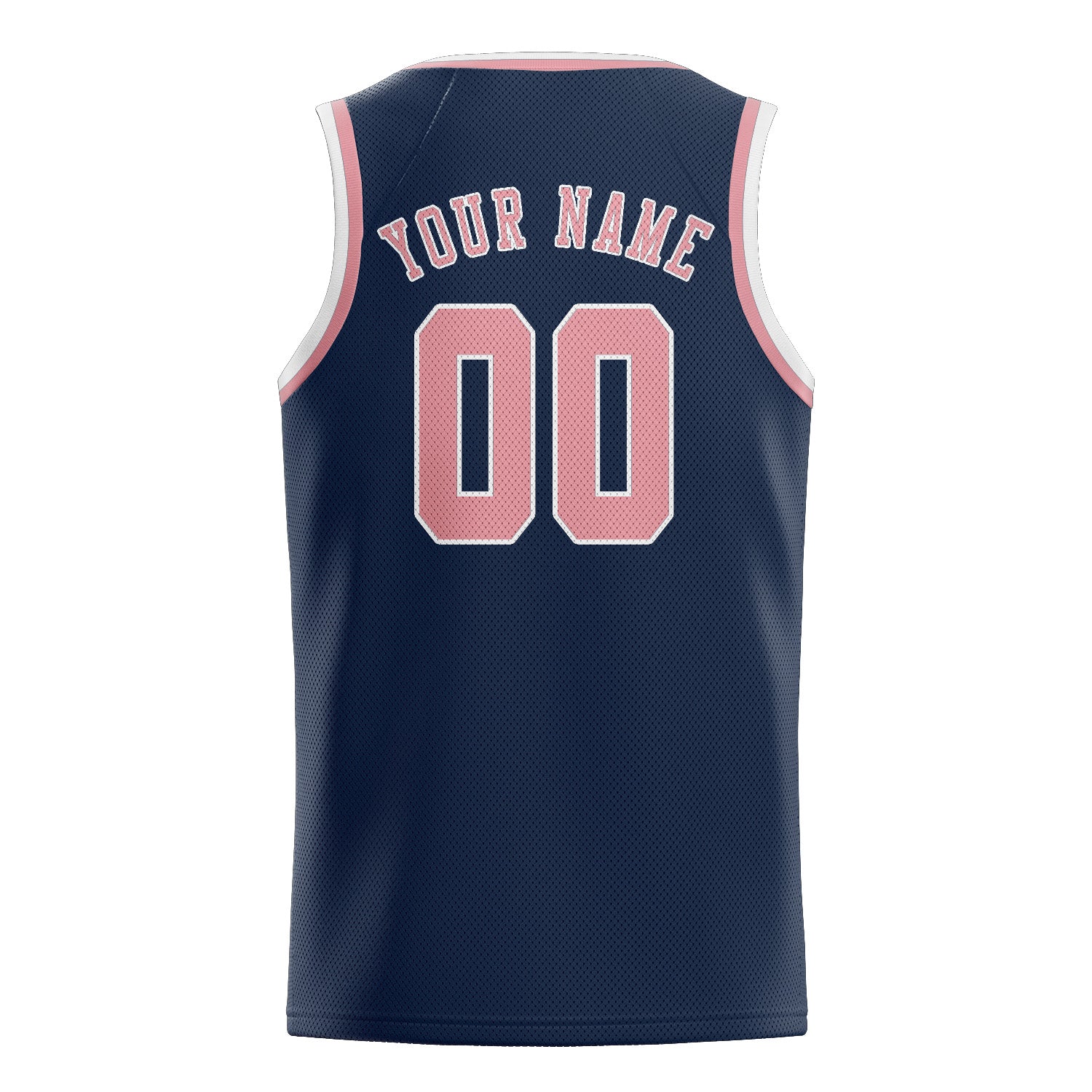 Custom Blue Light Pink Basketball Jersey