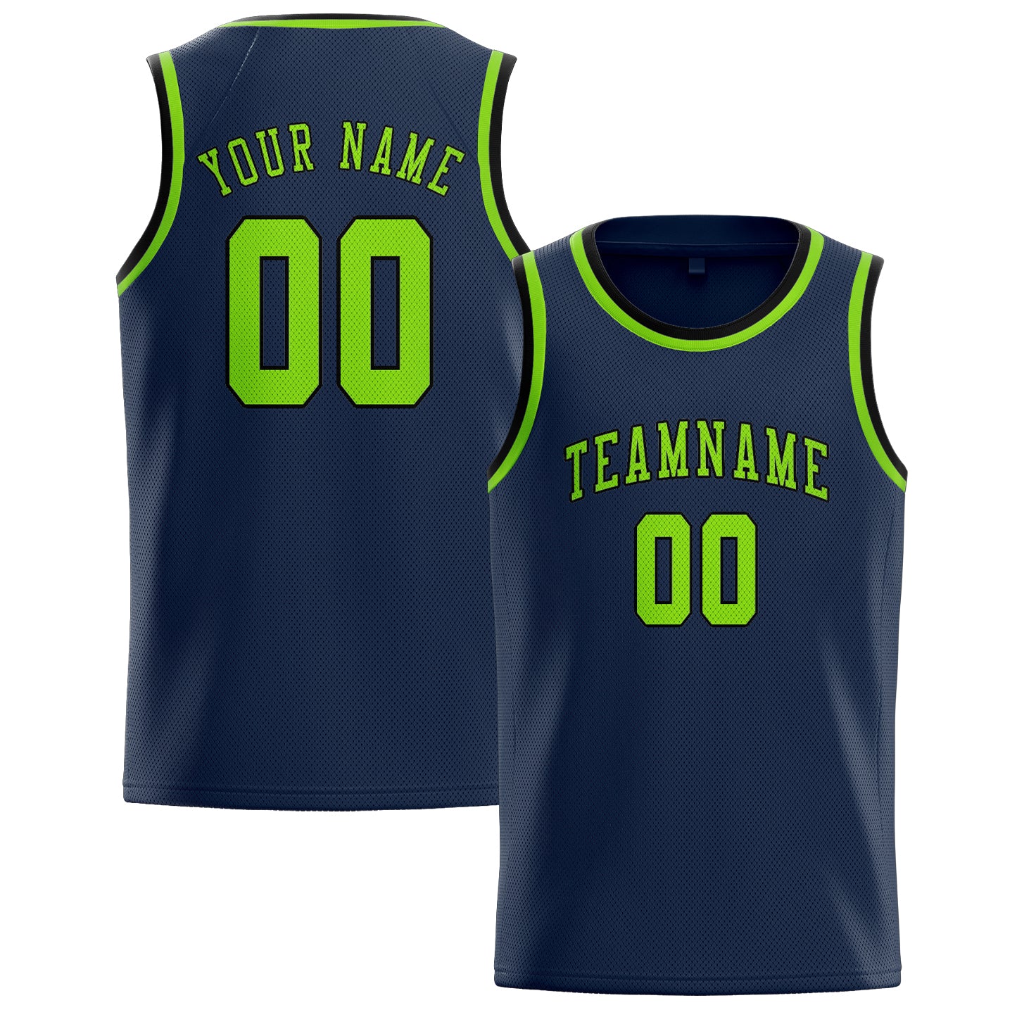 Custom Blue Emerald Green Basketball Jersey