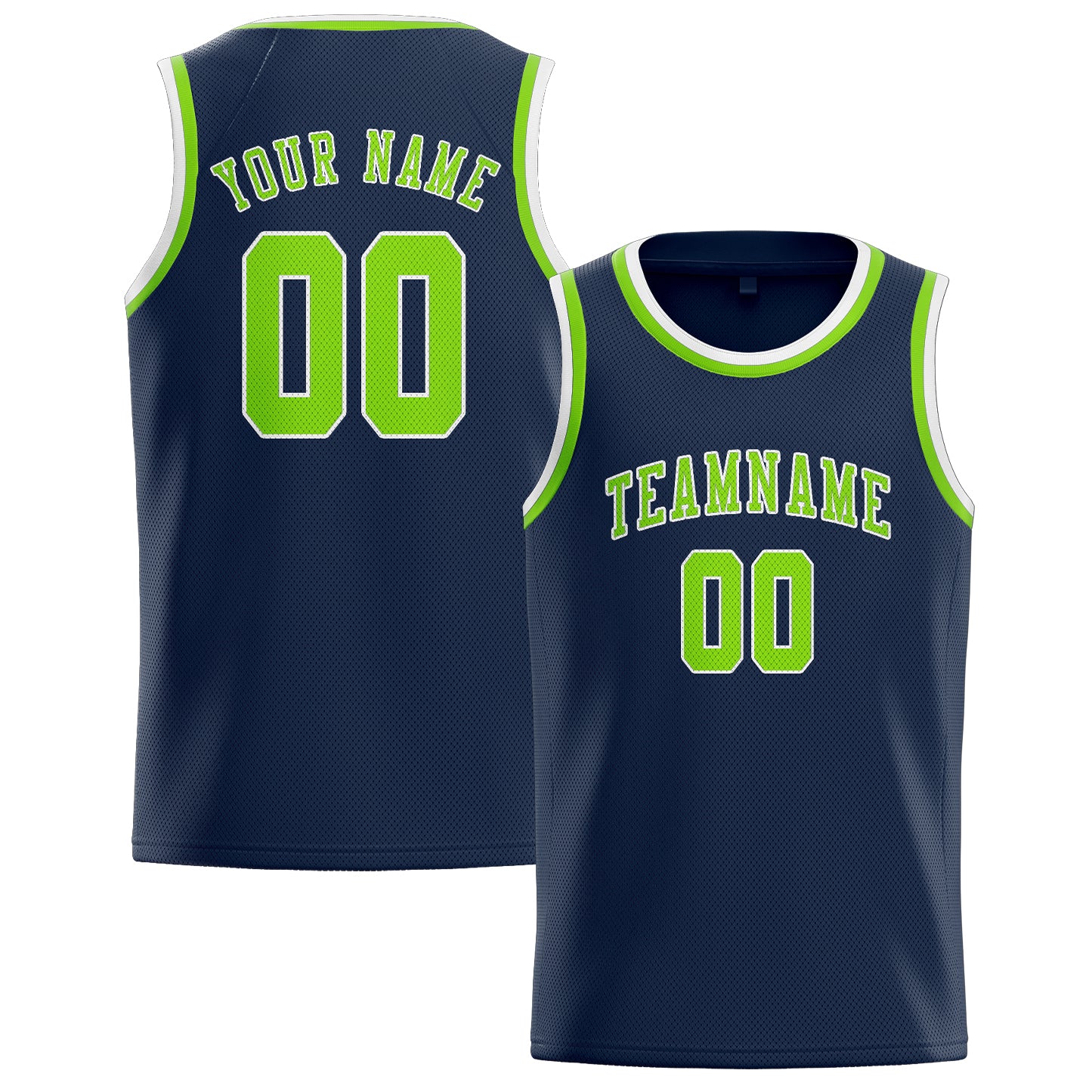 Custom Blue Emerald Green Basketball Jersey