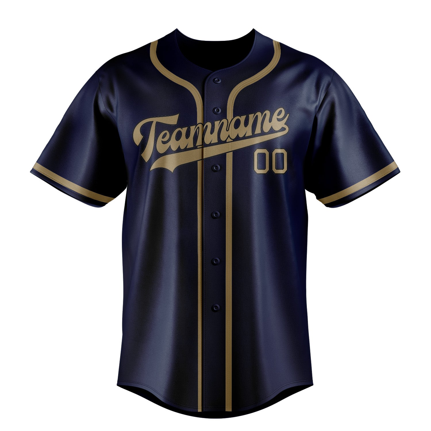 Custom Blue Light Khaki Baseball Jersey