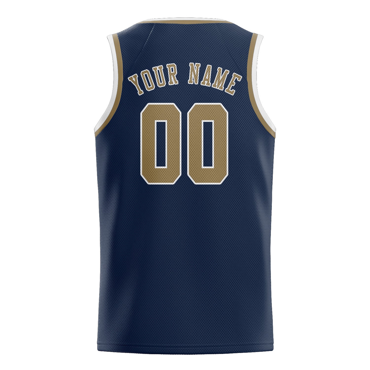Custom Blue Light Khaki Basketball Jersey
