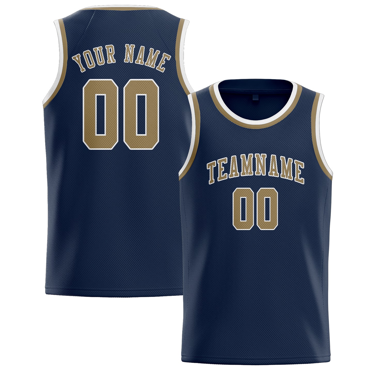 Custom Blue Light Khaki Basketball Jersey