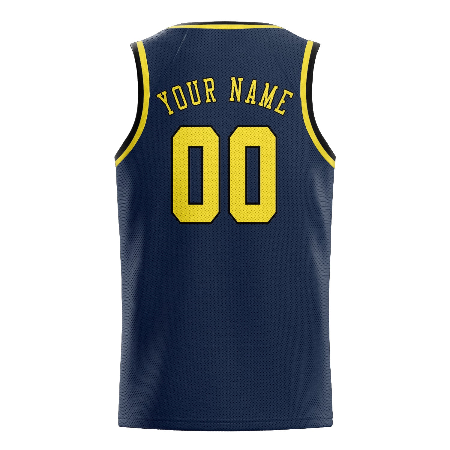 Custom Blue Light Yellow Basketball Jersey