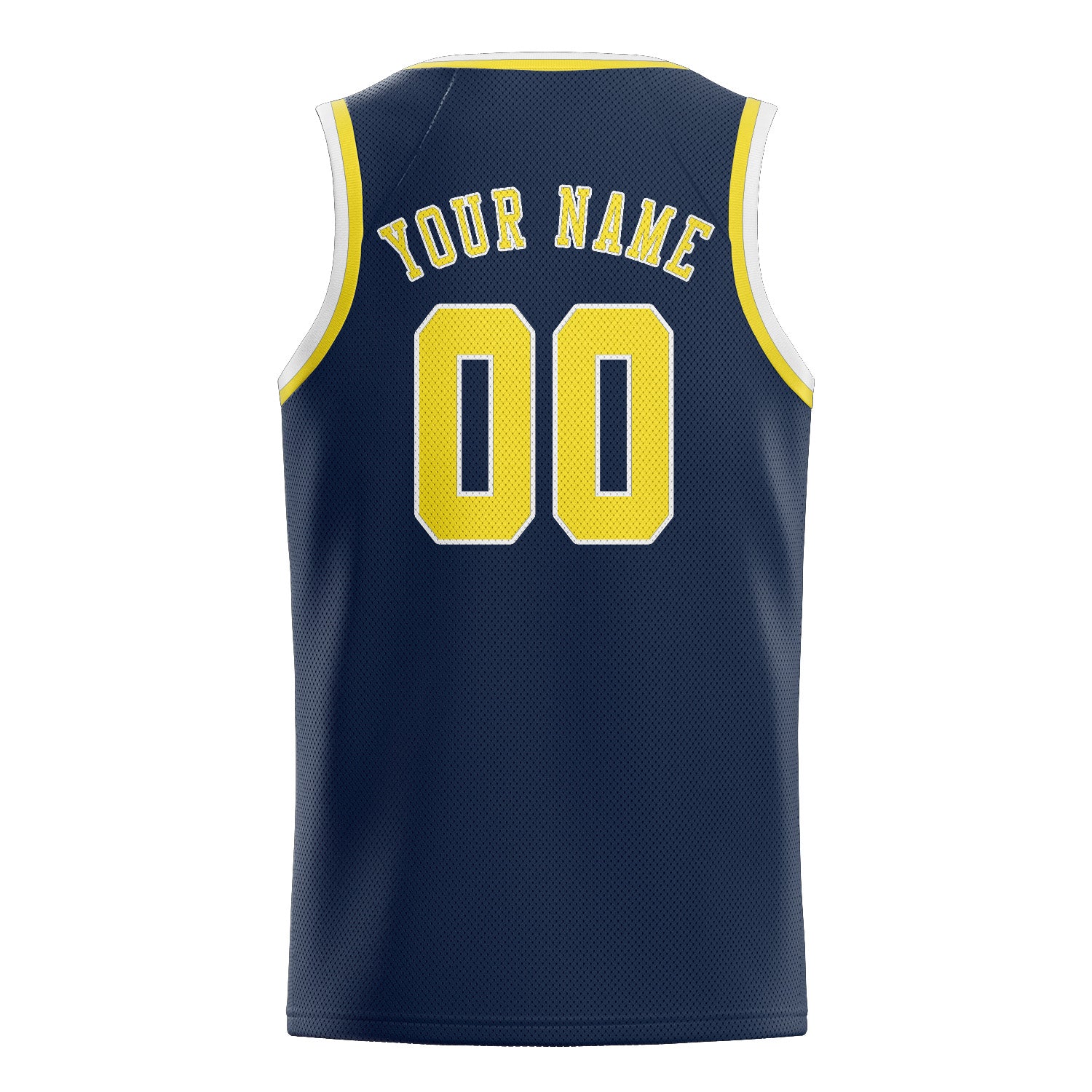 Custom Blue Light Yellow Basketball Jersey