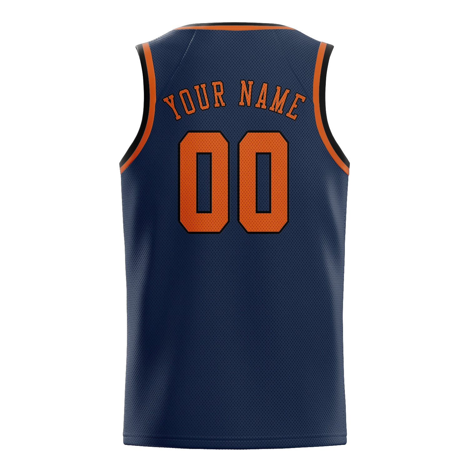 Custom Blue Orange Basketball Jersey