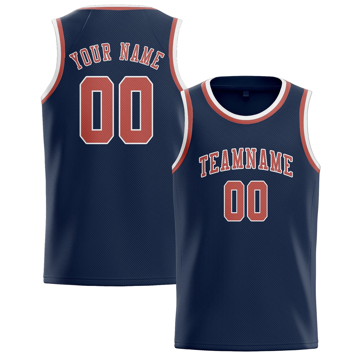 Custom Blue Copper Rose Basketball Jersey