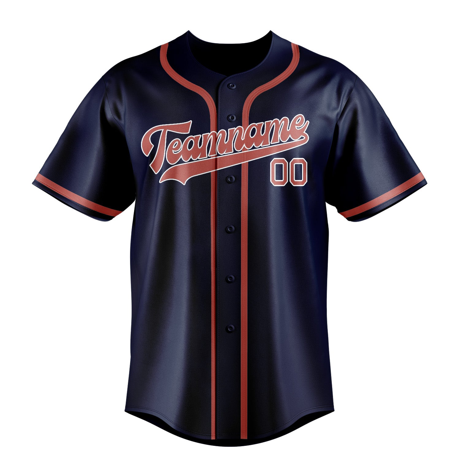 Custom Blue Copper Rose Baseball Jersey