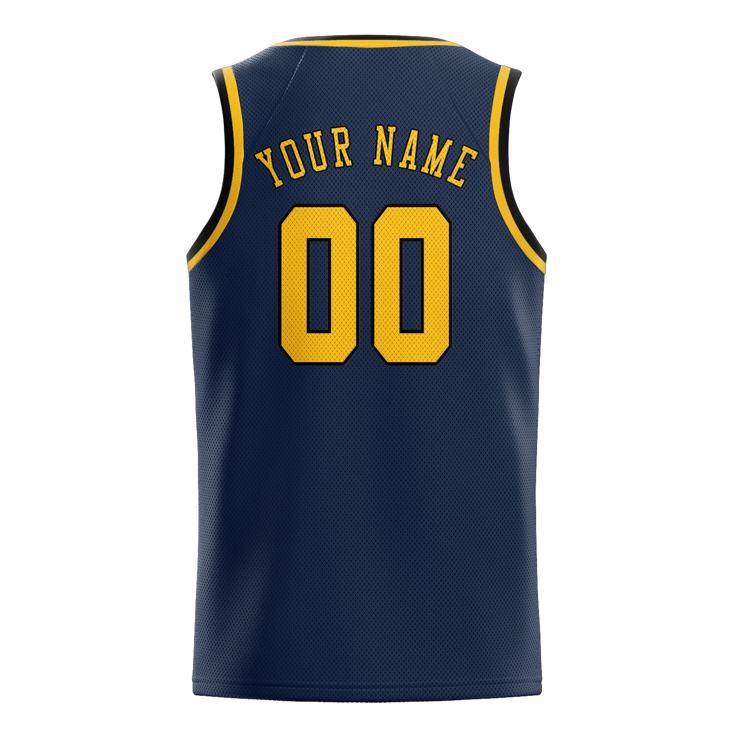 Custom Blue Gold Basketball Jersey