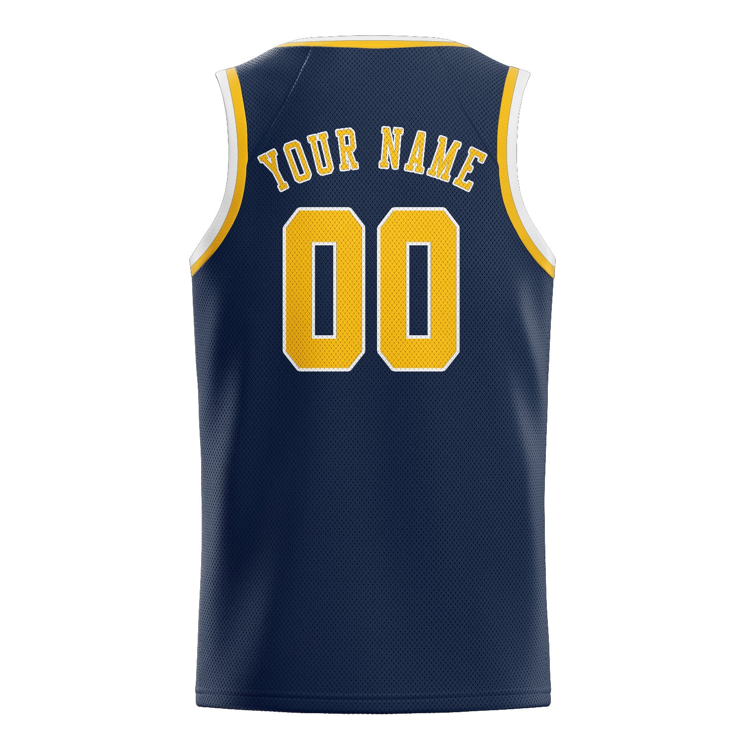 Custom Blue Gold Basketball Jersey