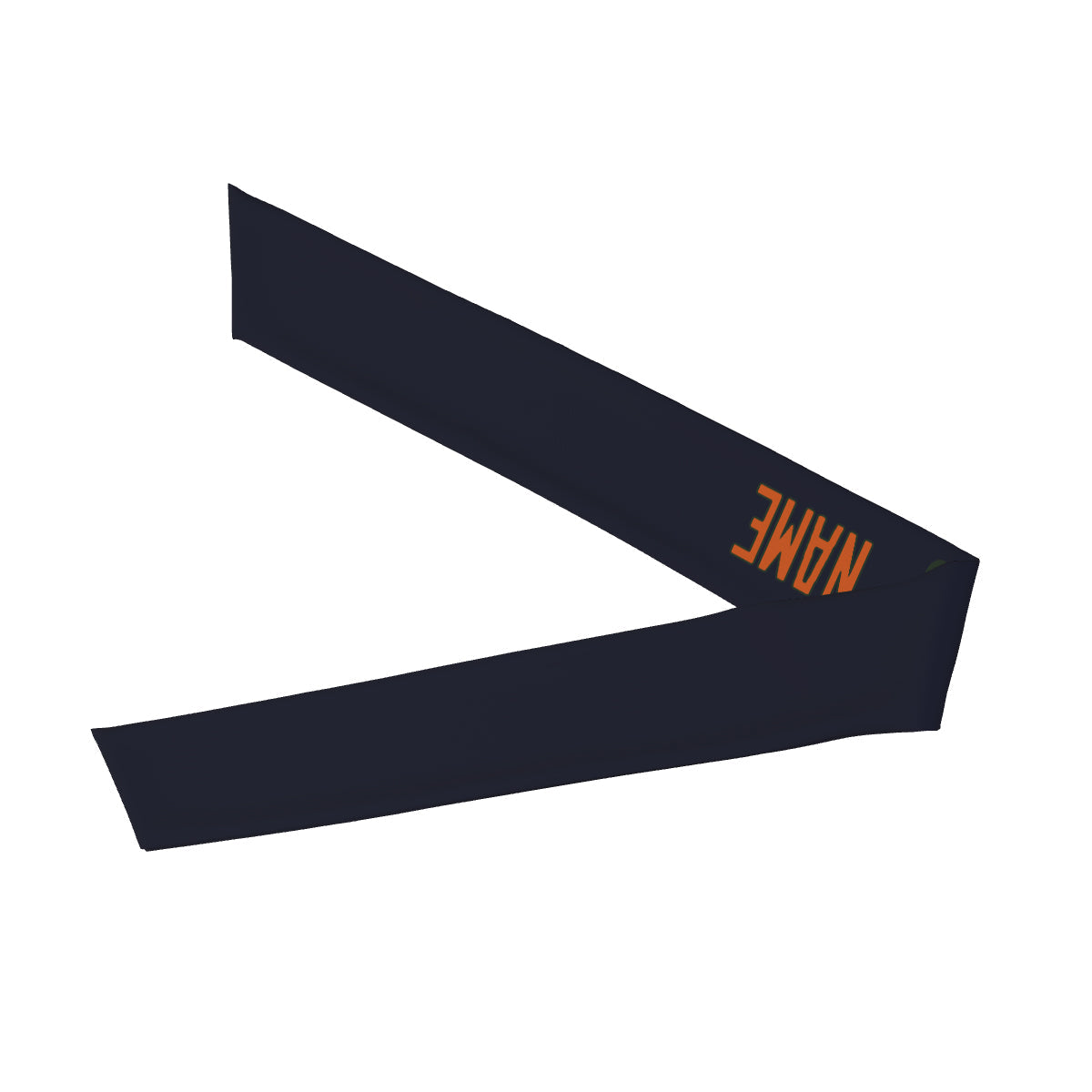 Custom Navy Orange Headband