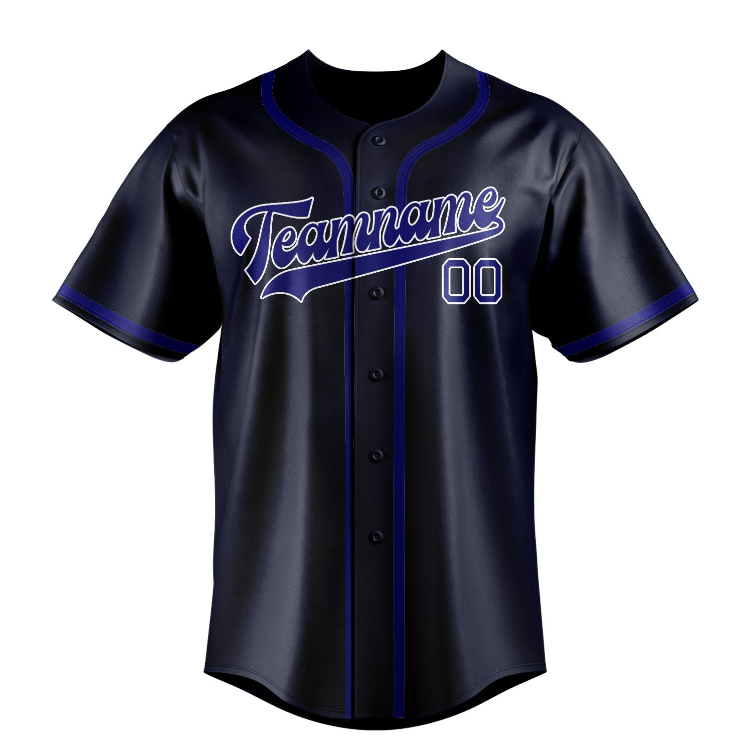 Custom Navy Sky Blue Baseball Jersey