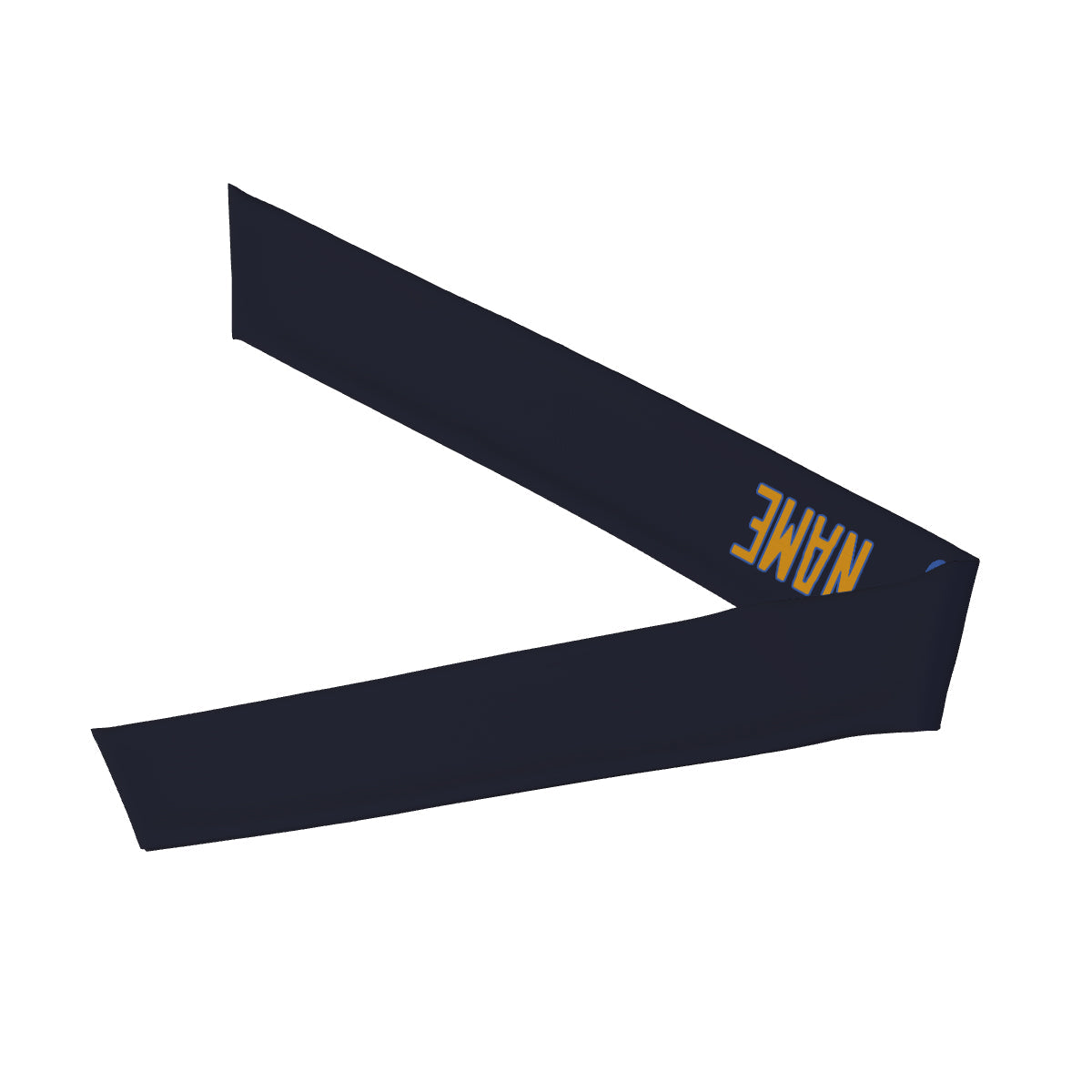 Custom Navy Yellow Headband