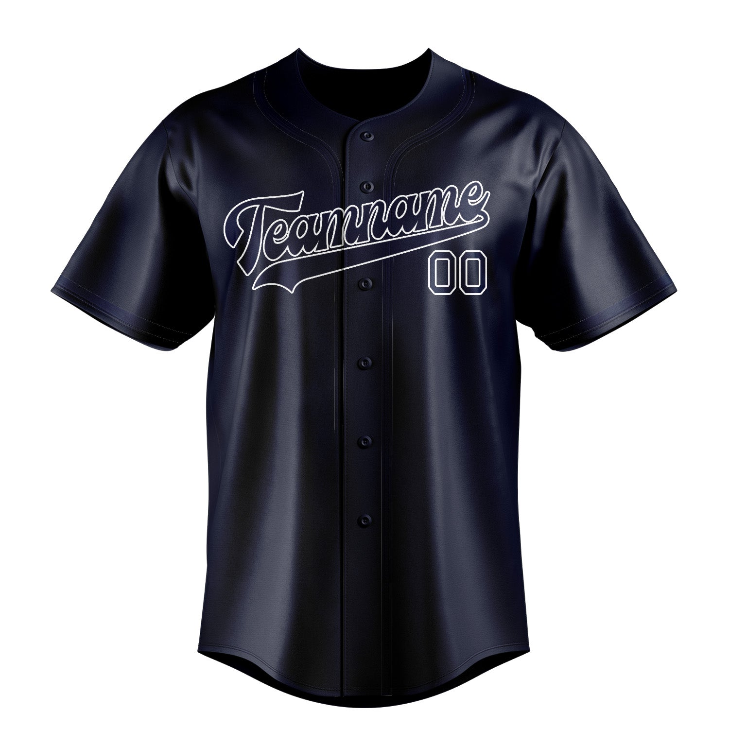 Custom Navy Blue Baseball Jersey