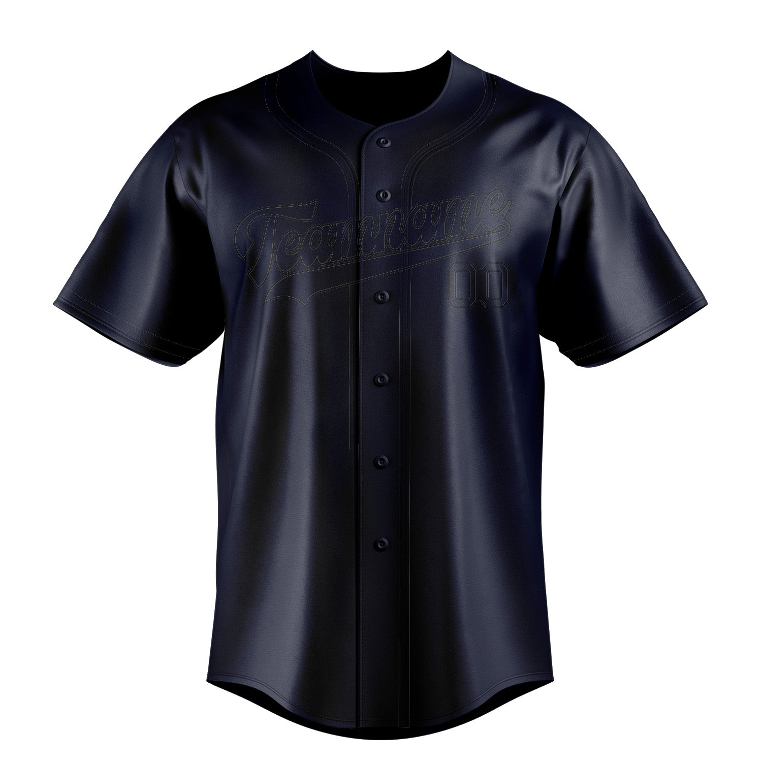 Custom Navy Black Baseball Jersey