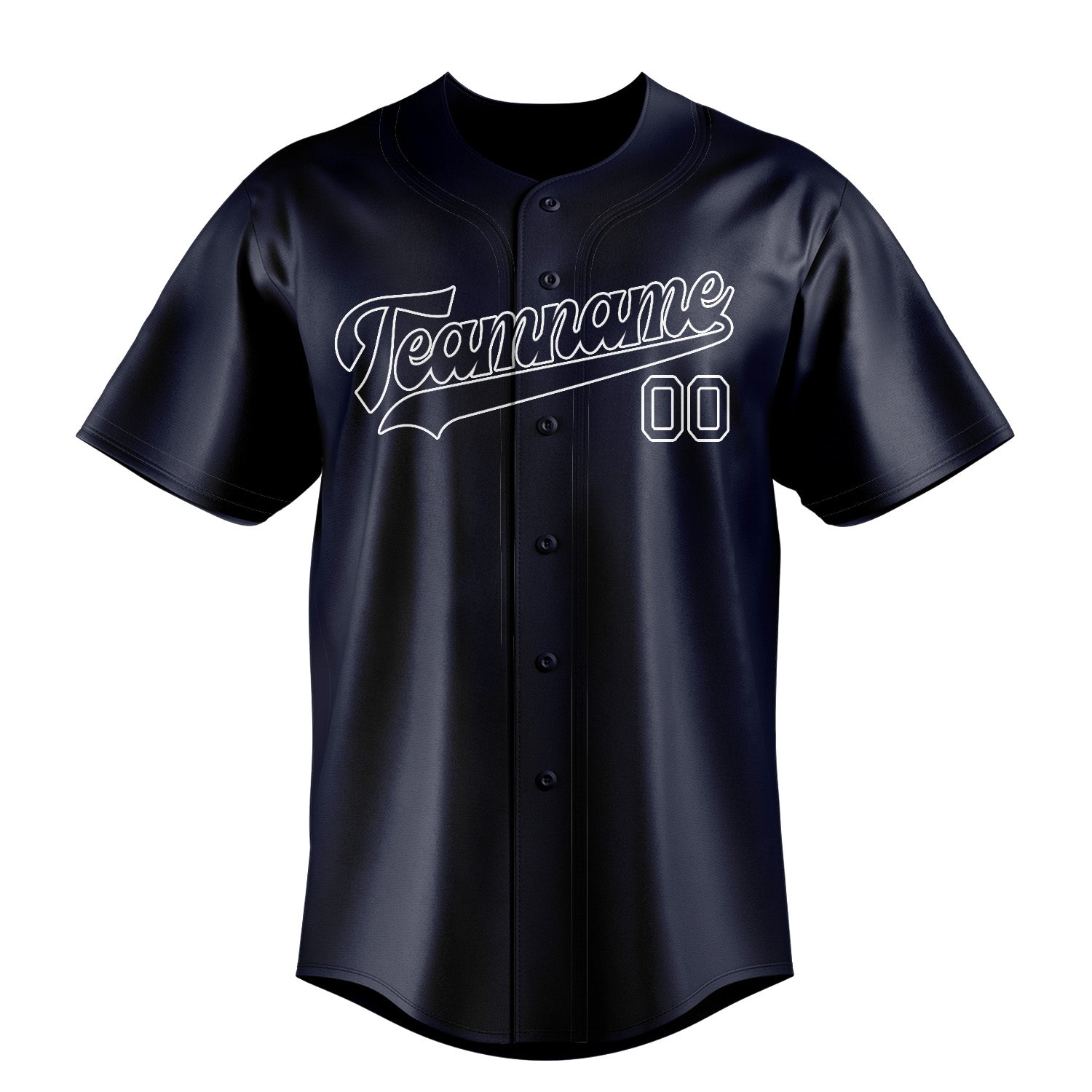 Custom Navy White Baseball Jersey