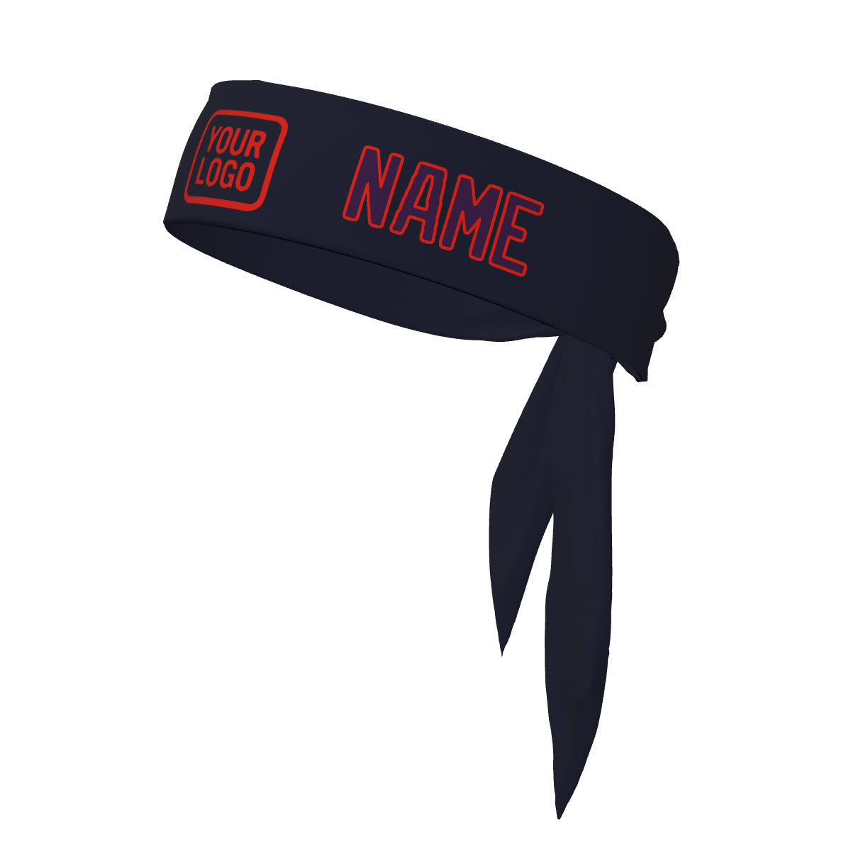 Custom Navy Purple Headband
