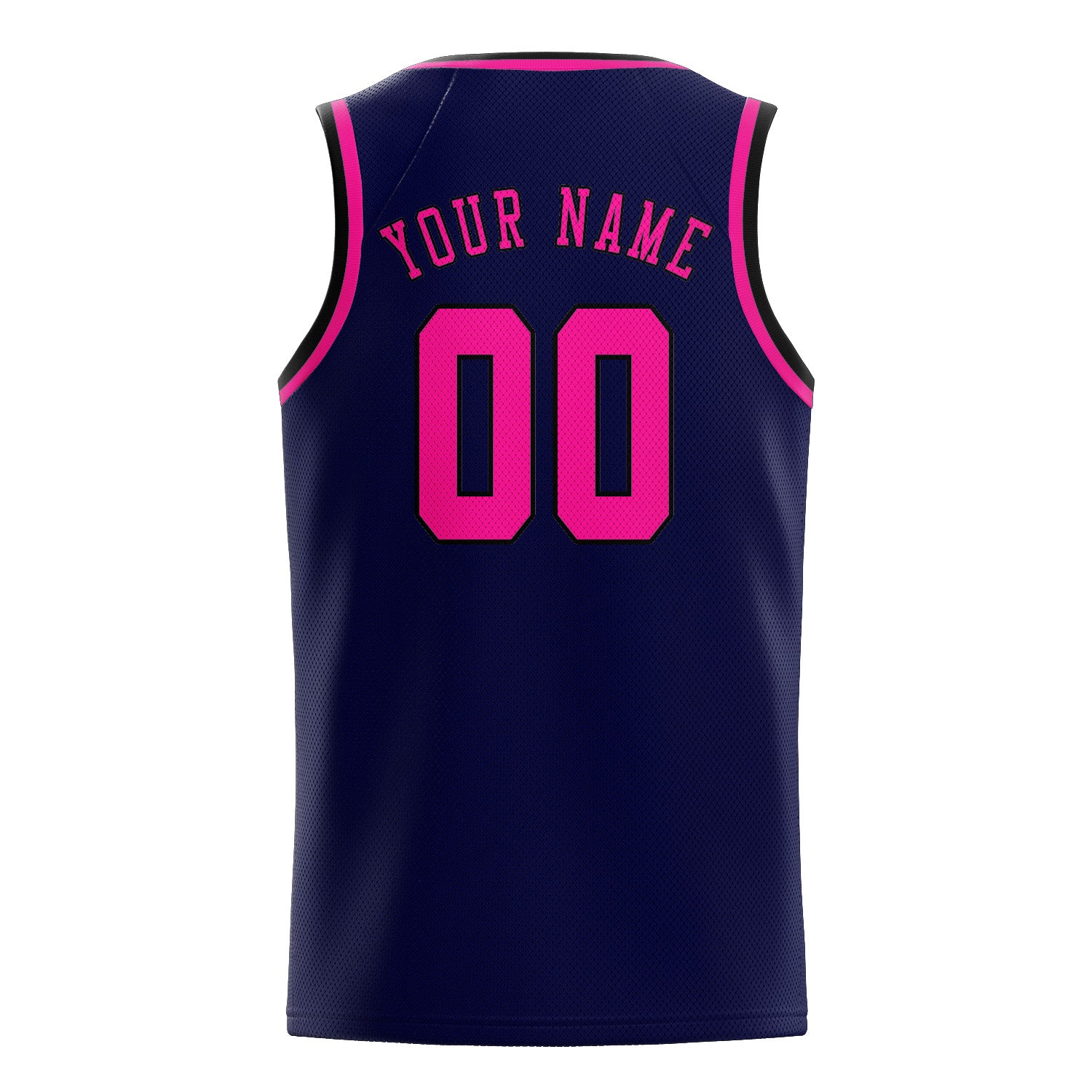 Custom Navy Pink Basketball Jersey