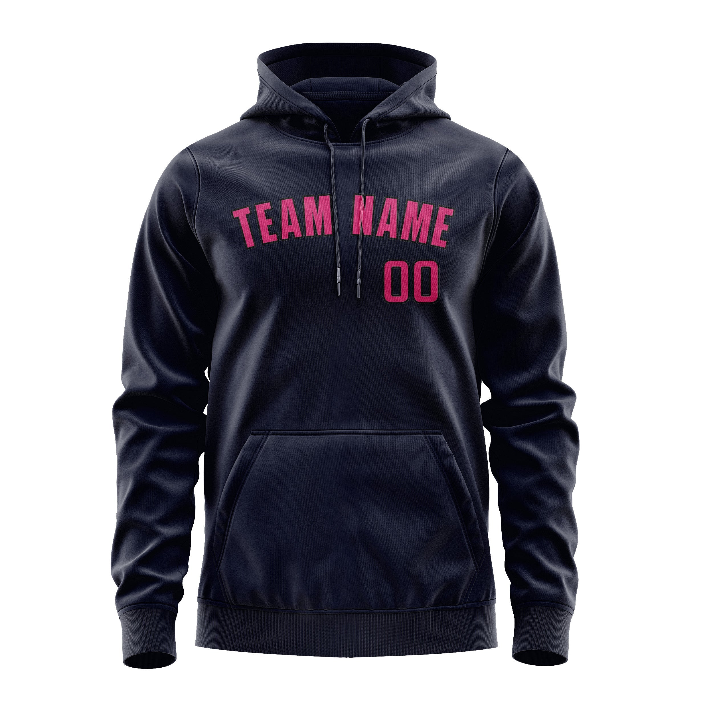 Custom Navy Pink Hoodie